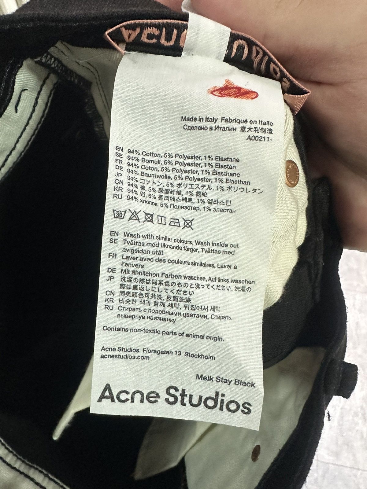 Acne Studios Acne Studios Melk Stay Black Womens Classic Black Jeans Size 25" / US 0 / IT 36 - 14 Thumbnail
