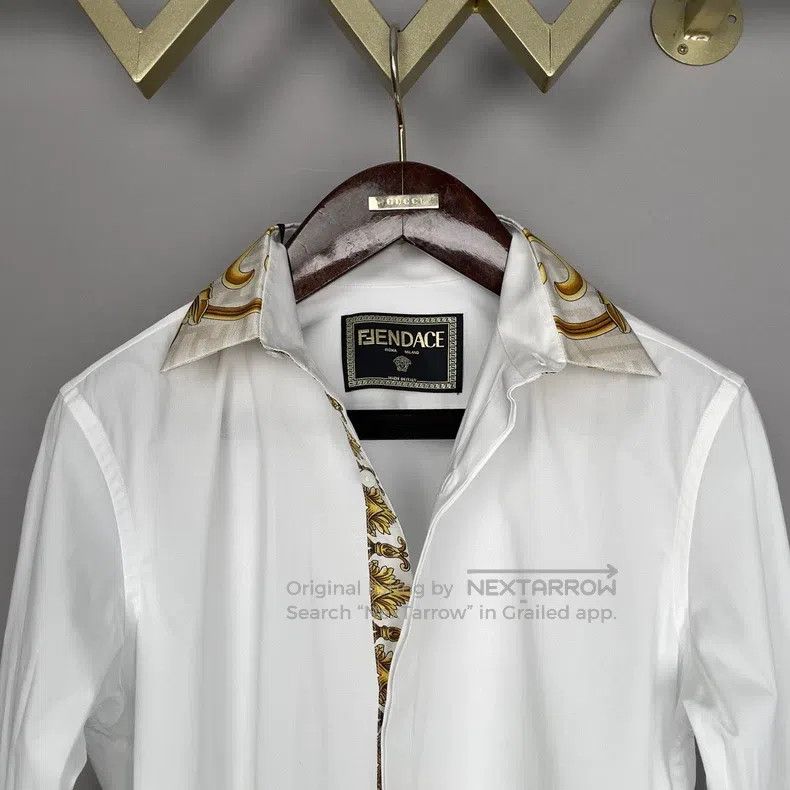 Versace Versace Co-branded men's shirts Size US XXS / EU 40 - 3 Thumbnail