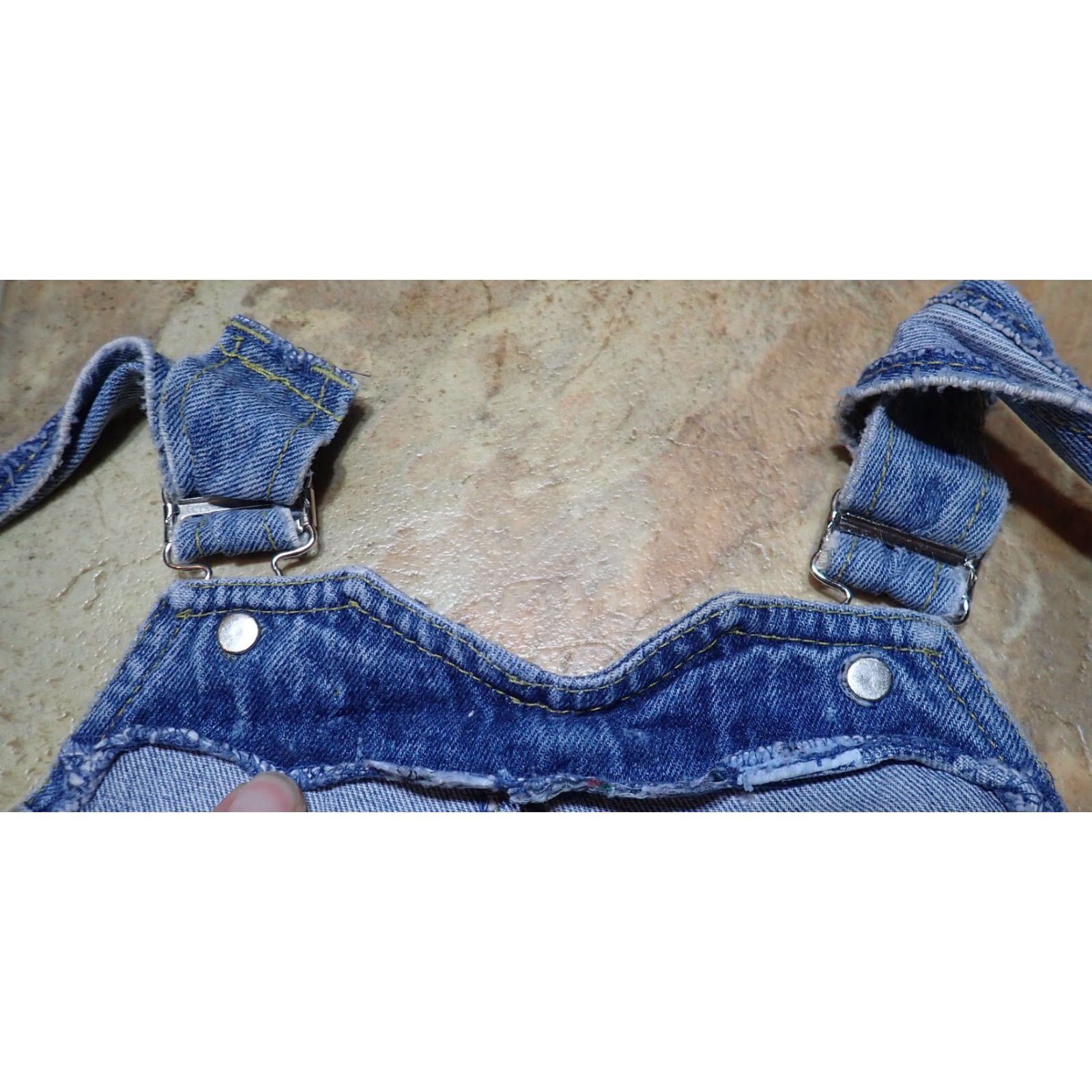 Vintage VINTAGE JET SET BLUE PLEATED DENIM OVERALLS ROMPER GIRLS SZ 26x21 Size US 26 / EU 42 - 4 Thumbnail