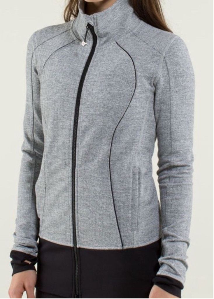 Lululemon Lululemon Nice Asana Jacket Sz 4 Full Zip Black Grey color Size S / US 4 / IT 40 - 6 Thumbnail