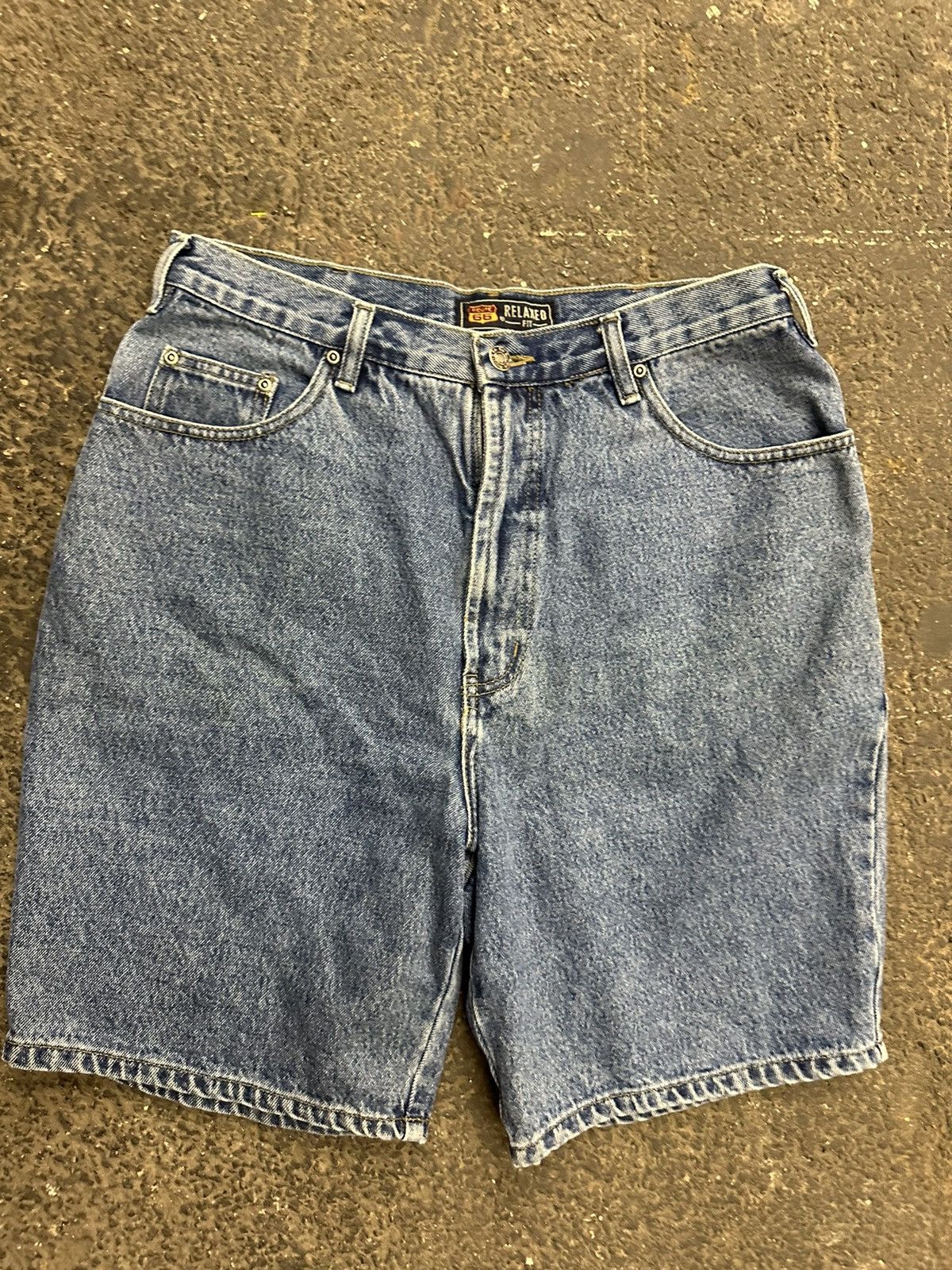 Japanese Brand × Vintage Y2K Route 66 baggy jorts Size US 34 / EU 50 - 4 Thumbnail