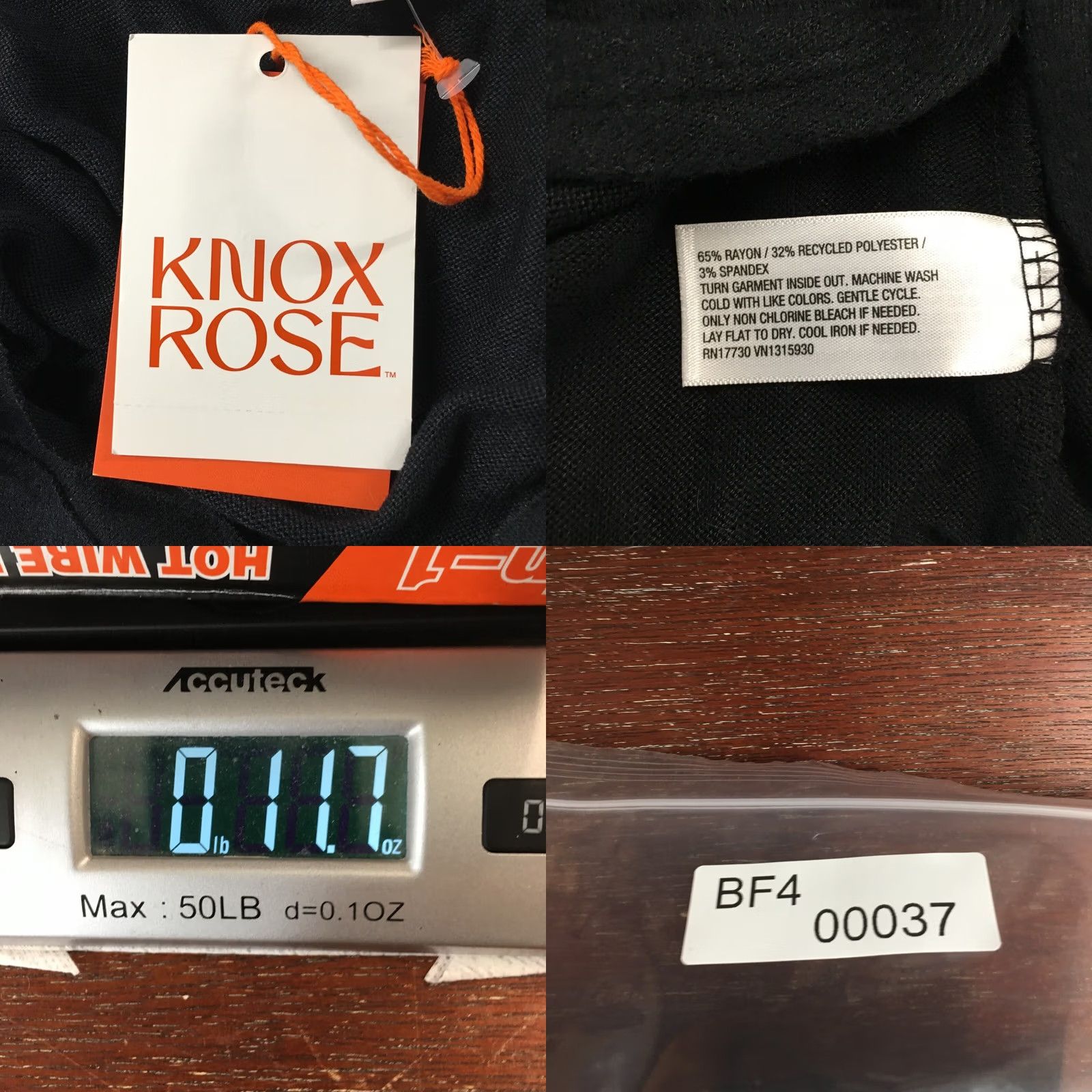 Vintage Knox Rose Blouse Top Womens Large Black Pull Over V-Neck Long Sleeve Casual NEW Size L / US 10 / IT 46 - 11 Thumbnail