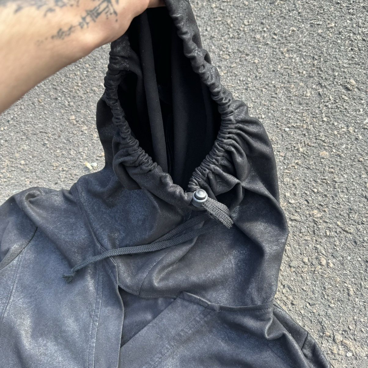 Designer × Japanese Brand opium leather hoodie womans rick owens style Size M / US 6-8 / IT 42-44 - 8 Thumbnail