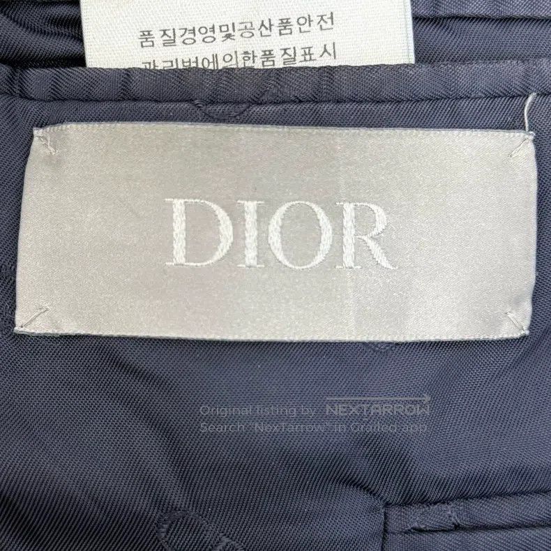 Dior Dior Dark blue plaid wool tweed suit jacket Size 44R - 5 Thumbnail