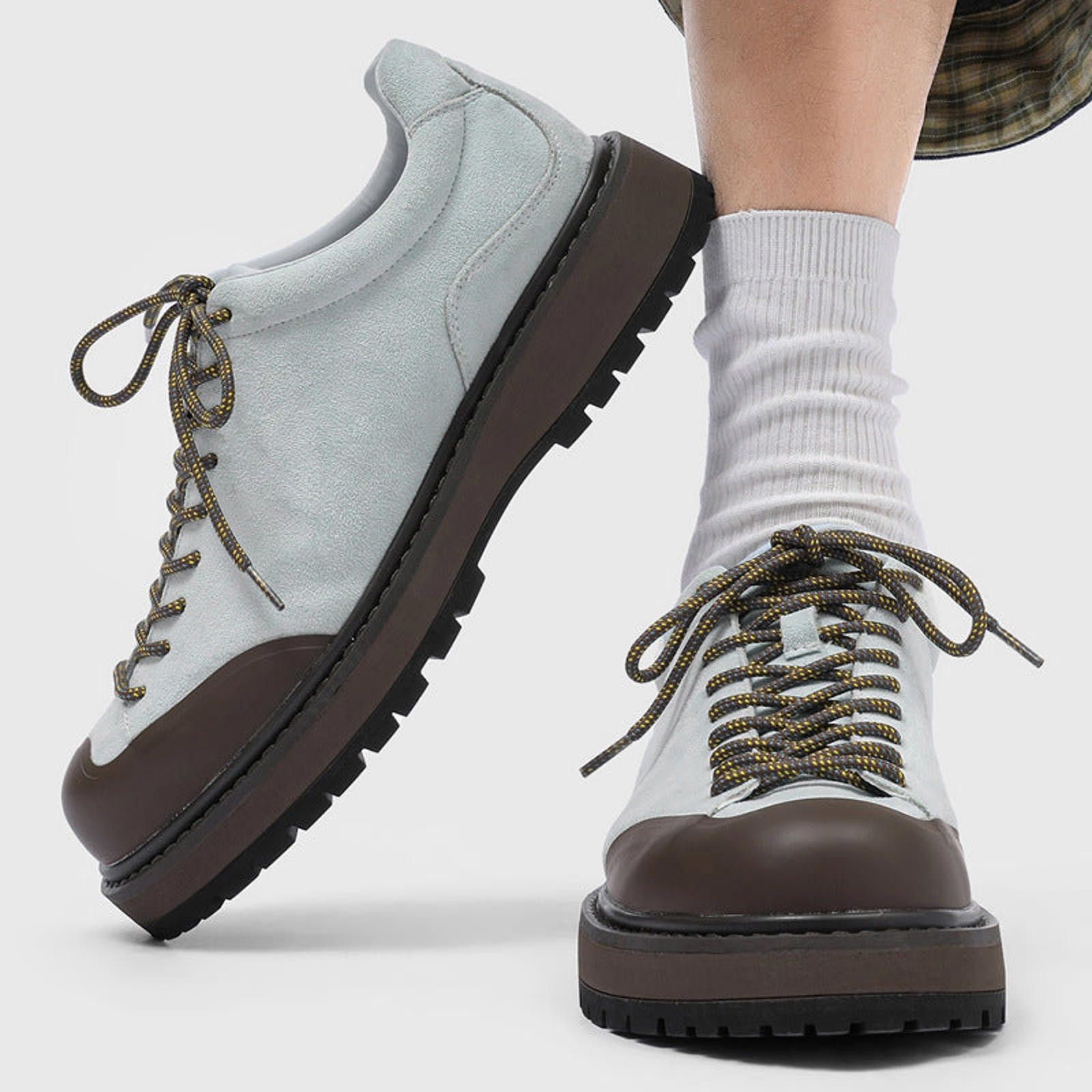 Other Chunky Platform Derby Lace-Up Shoe | Standard & Hidden Lift Size US 7 / EU 40 - 9 Thumbnail