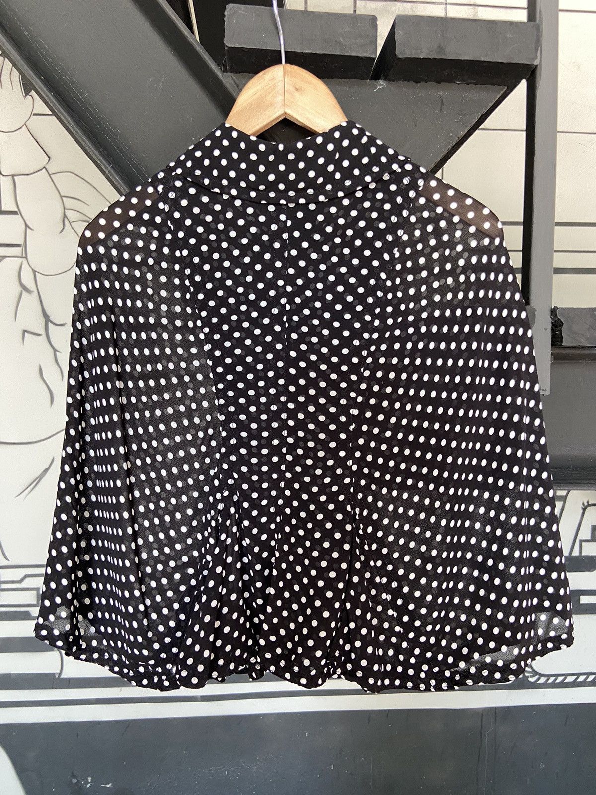 Comme des Garcons Comme des Garcons • mini polka dots cape shirt Size XS / US 0-2 / IT 36-38 - 2 Thumbnail