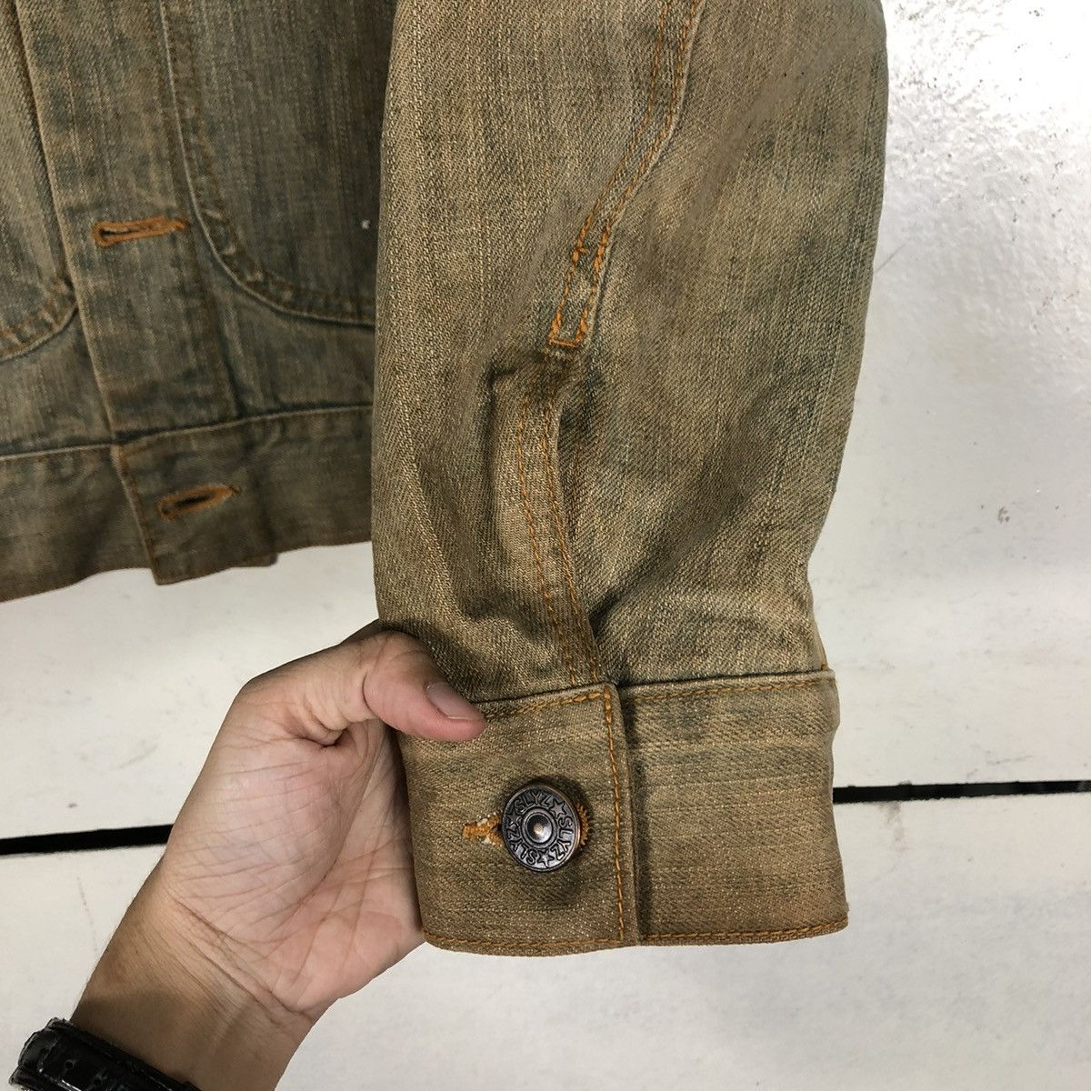 Hysteric Glamour 🔥VINTAGE CROPPED BIKER DENIM JACKET SLYZ JAPAN MADE Size US S / EU 44-46 / 1 - 15 Thumbnail