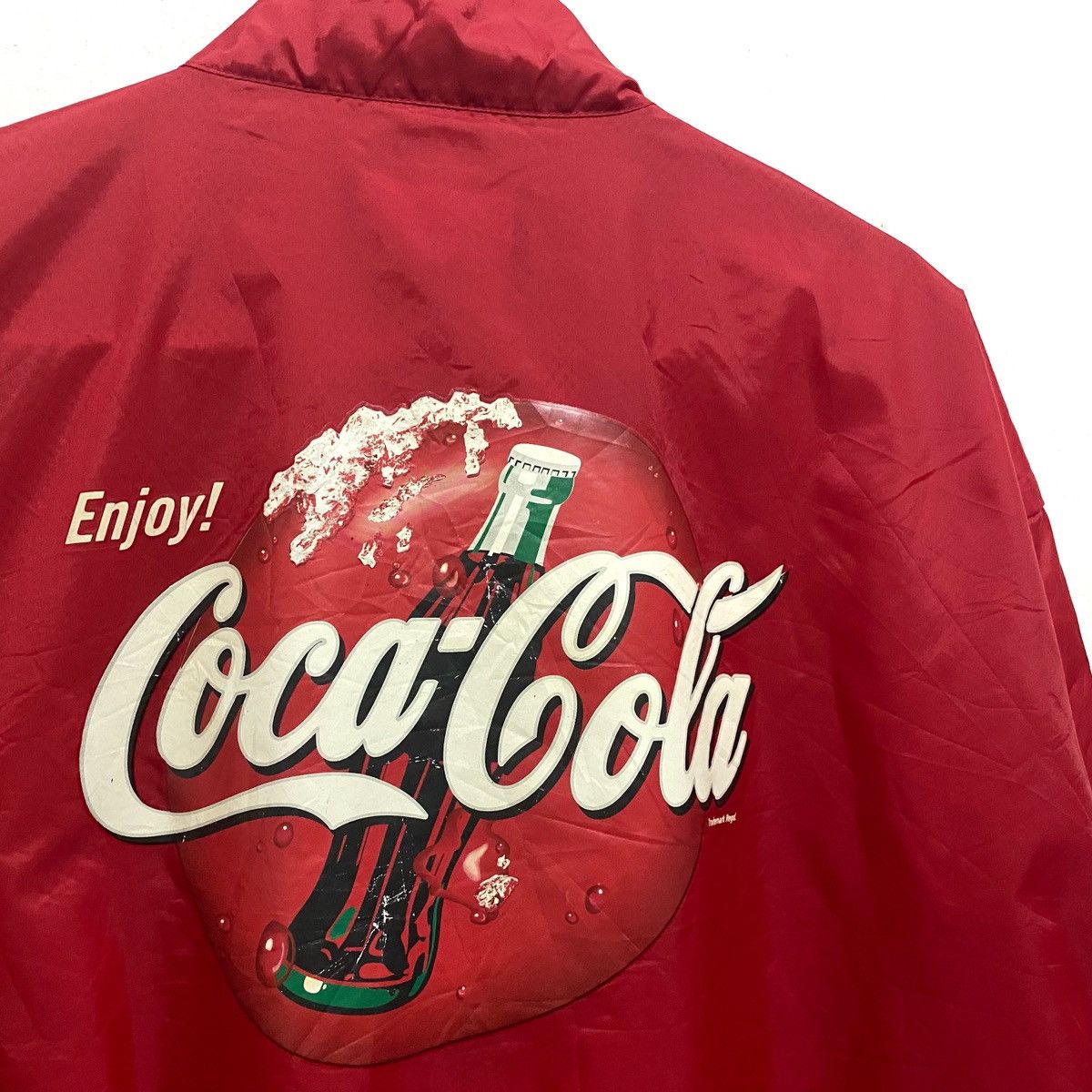 Coca Cola × Vintage Vintage Coca Cola Trade - make Jacket Nylon Windbreaker Size US L / EU 52-54 / 3 - 2 Thumbnail