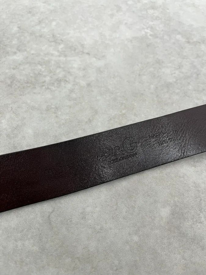 Dolce & Gabbana SS2004 Dolce & Gabbana Art Nouveau Brown Leather Belt Size ONE SIZE - 9 Thumbnail