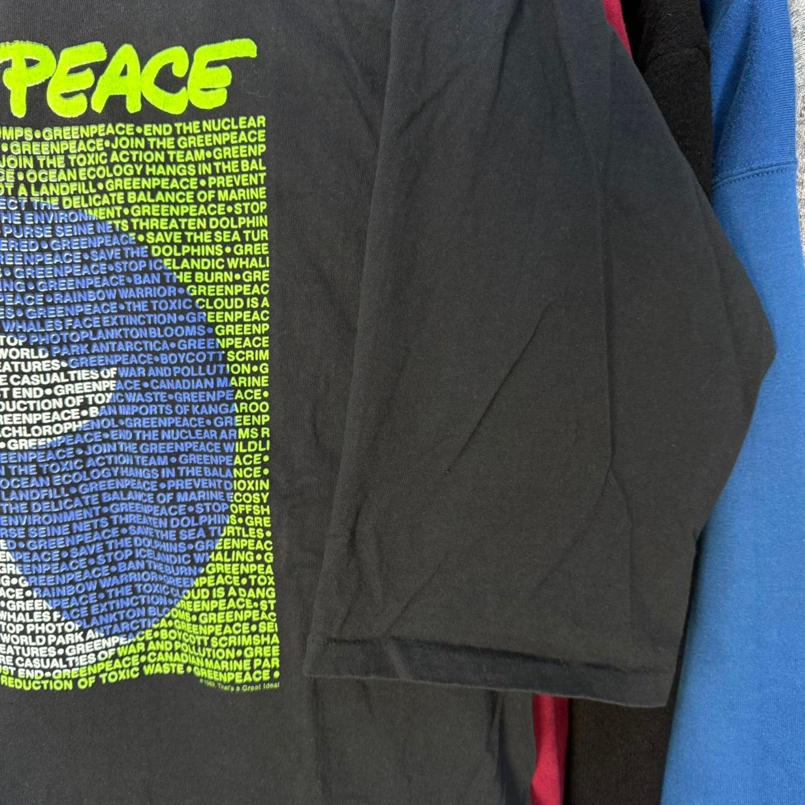 Other Vintage 1989 green peace humanitarian t-shirt Size US XL / EU 56 / 4 - 3 Thumbnail