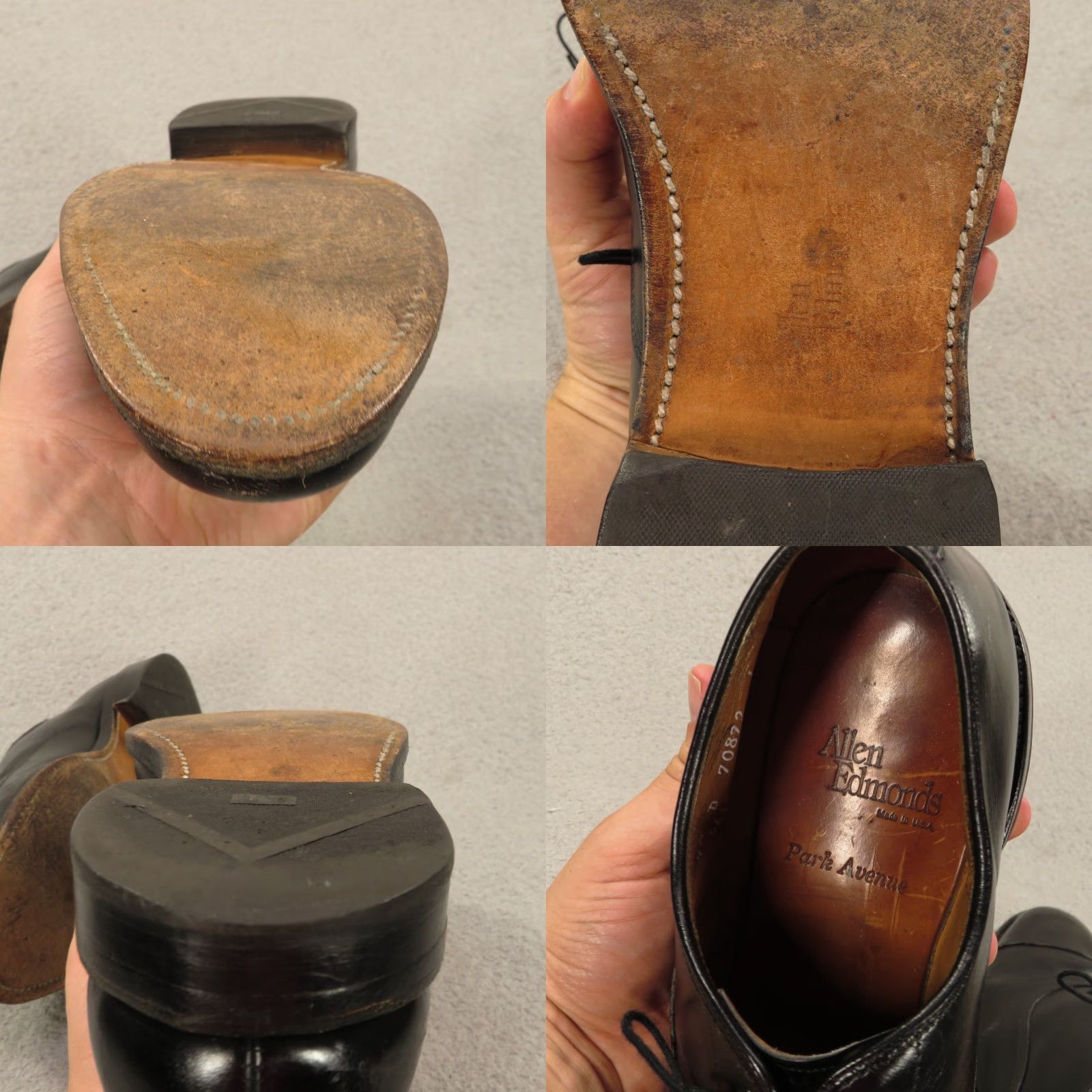 Allen Edmonds Allen Edmonds Fifth Avenue Shoes Mens 9.5 D Black Cap Toe Leather Oxford USA 5th Ave Shoes Mens 9.5 D Size ONE SIZE - 9 Thumbnail
