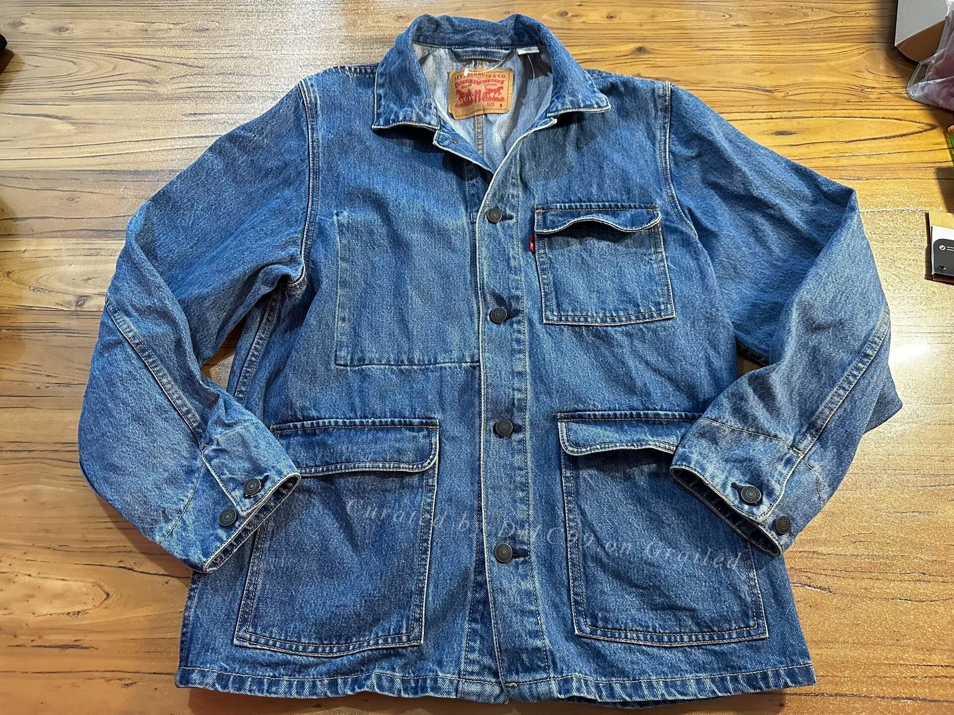 LVC Vintage Levi's R Logo Denim Jacket Size US S / EU 44-46 / 1 - 1 Thumbnail