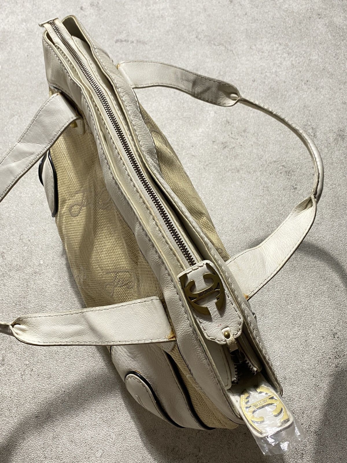 Just Cavalli 2000’s Just Cavalli Monogram Leather Hobo Bags Size ONE SIZE - 10 Thumbnail