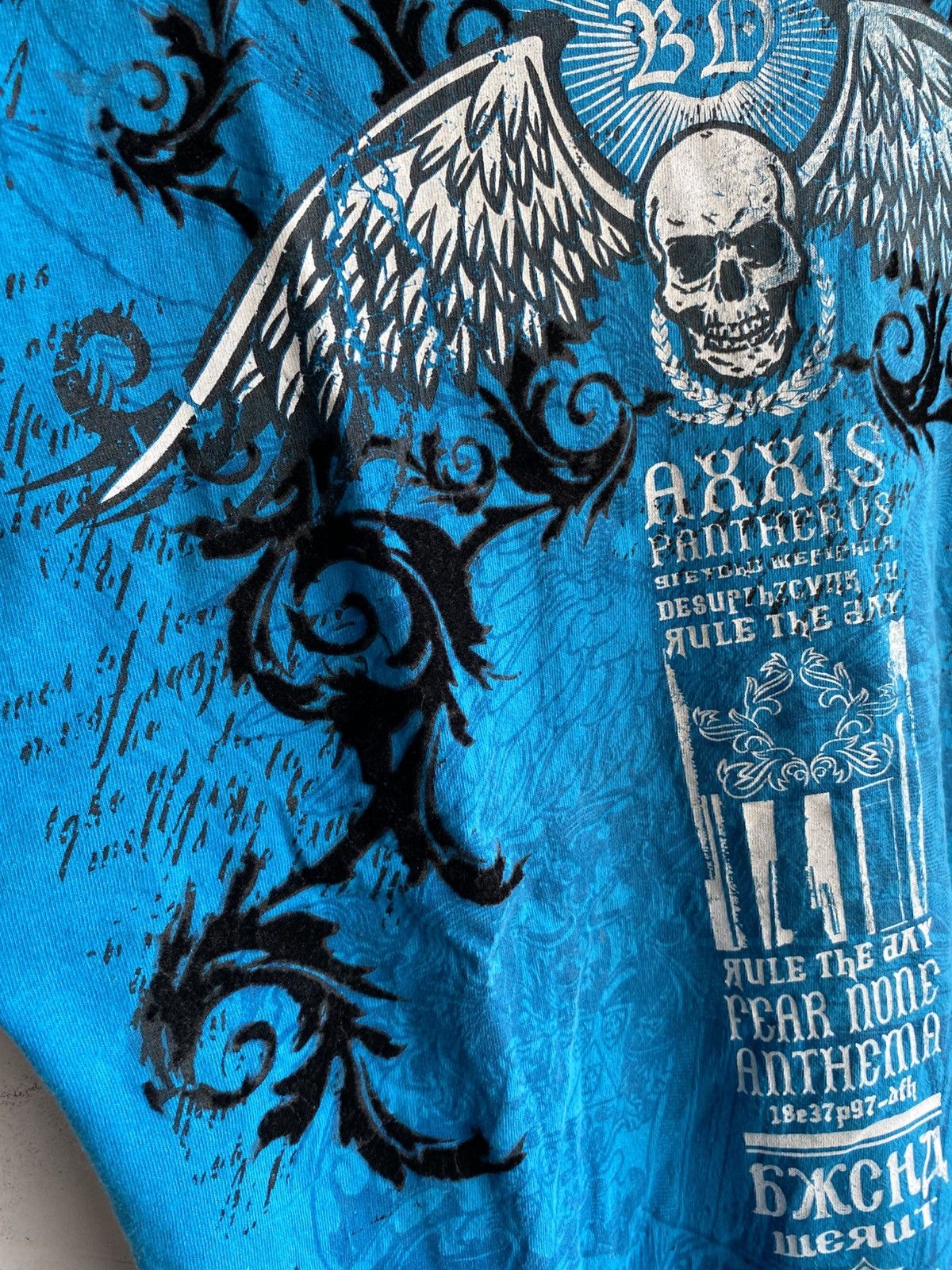 Japanese Brand Poem Skull Velvet Axxis Pantherus Tee Size US L / EU 52-54 / 3 - 3 Thumbnail