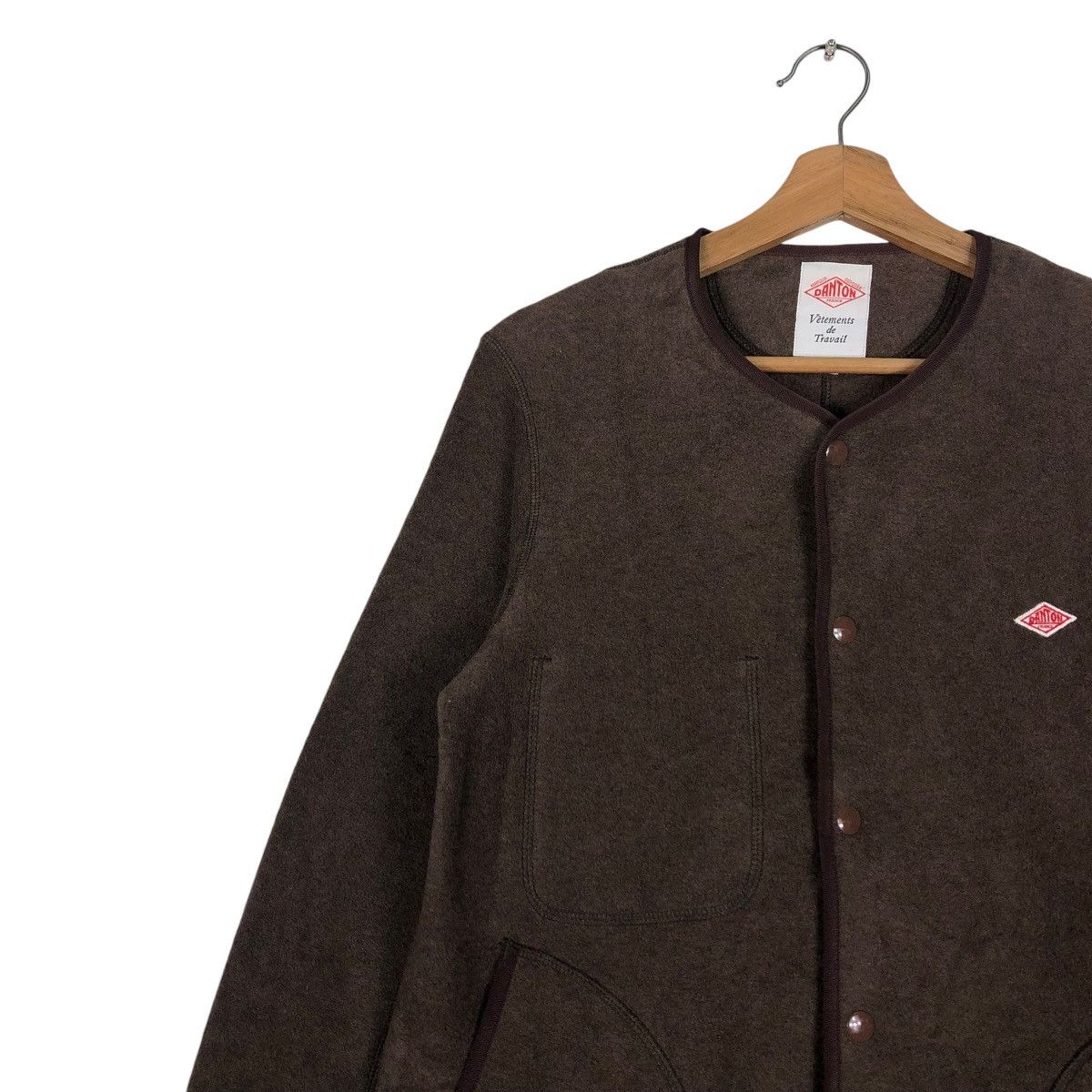 Danton × Japanese Brand 🔥VINTAGE CHORE WOOL JACKET DANTON ISSEY MIYAKE Size M / US 6-8 / IT 42-44 - 7 Thumbnail