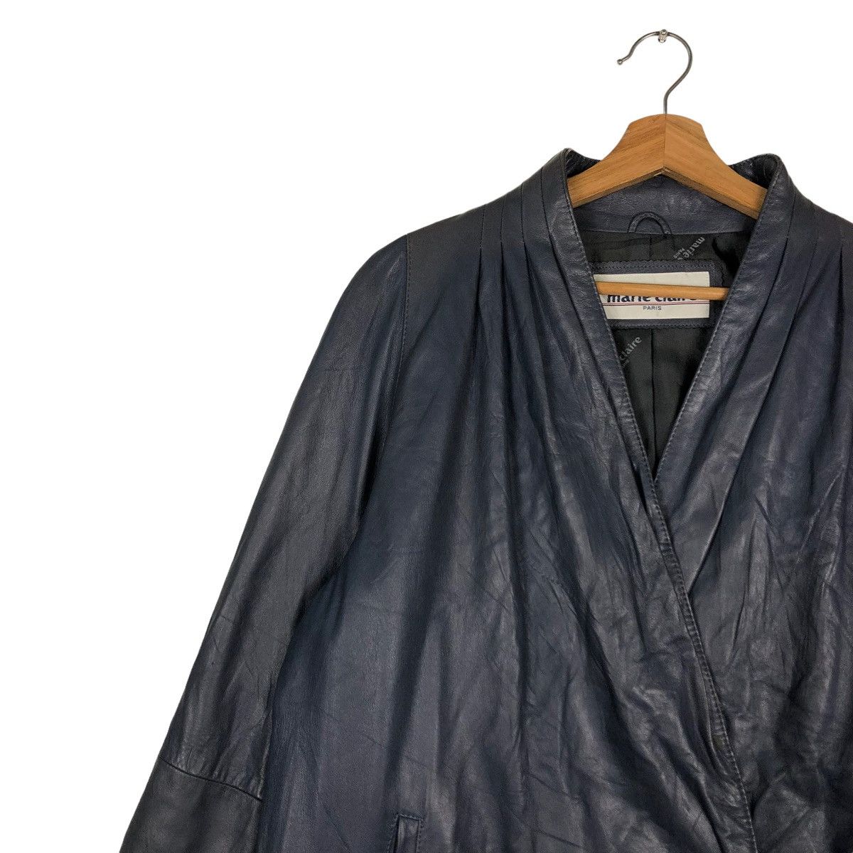 Japanese Brand 🔥VINTAGE LEATHER JACKET MARIE CLAIRE ISSEY MIYAKE Size US M / EU 48-50 / 2 - 4 Thumbnail
