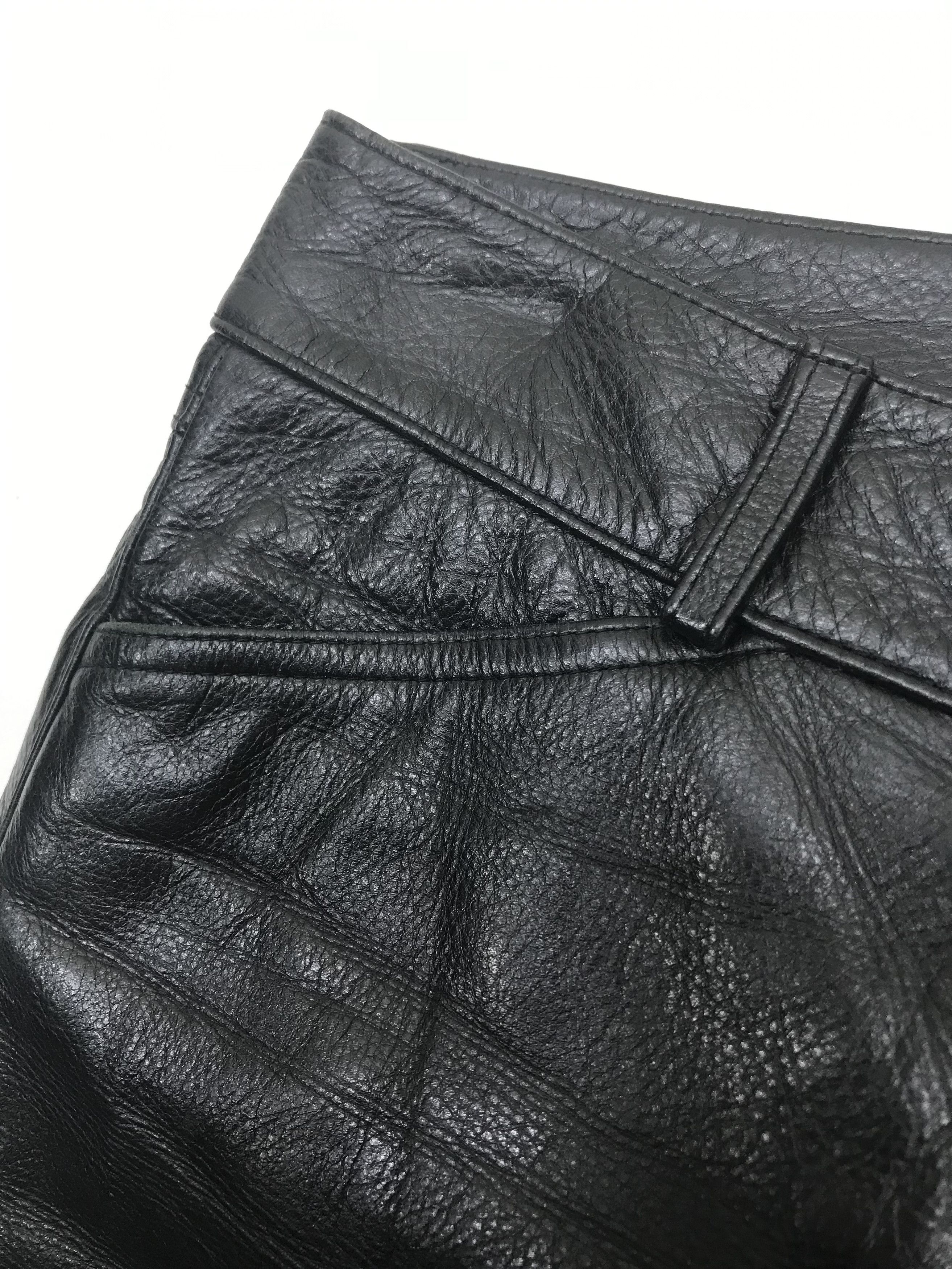 Theory Vintage Theory Black Leather Pants Size 26" / US 2 / IT 38 - 10 Thumbnail