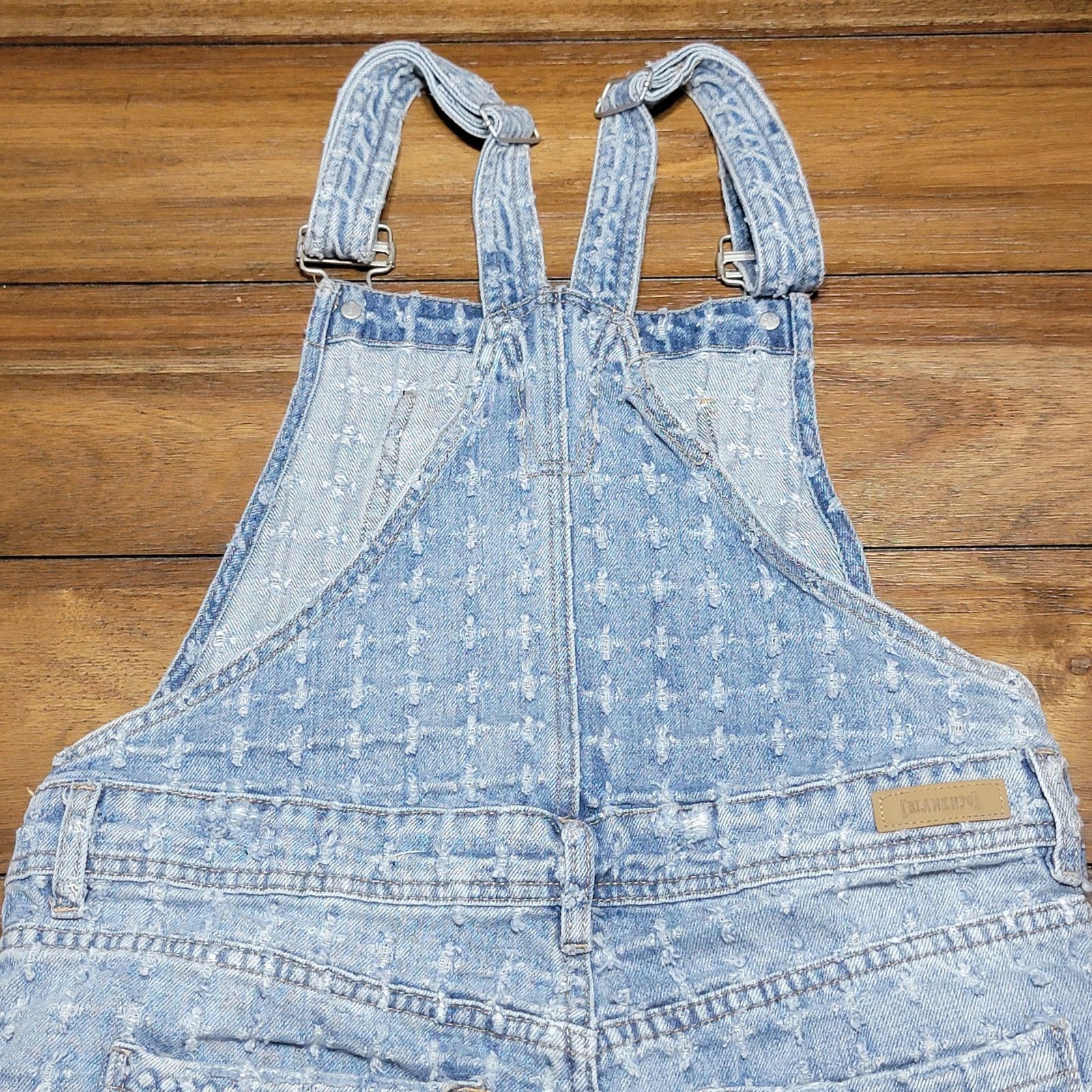 BLANKNYC Blank NYC Textured Denim Shortalls - Size 27 Size 33" - 5 Thumbnail