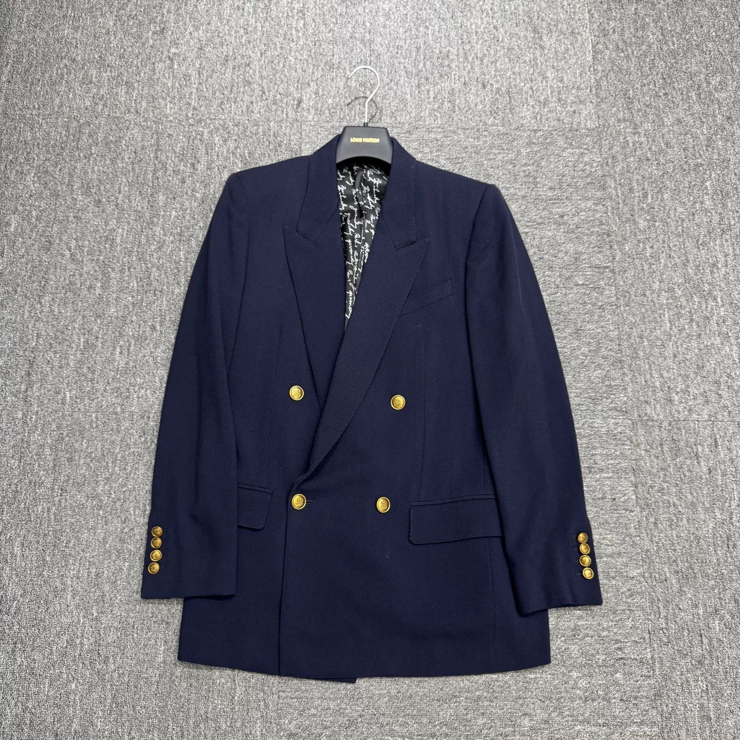 Givenchy Givenchy Dark Blue Wool Blazer Size US M / EU 48-50 / 2 - 1 Thumbnail