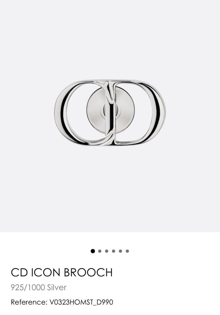 Dior Dior CD icon brooch pin Size ONE SIZE - 1 Thumbnail
