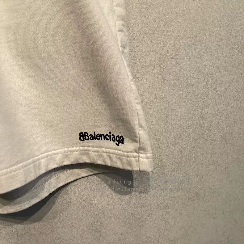 Balenciaga Balenciaga Size S White double B logo shorts Size US 27 - 3 Thumbnail