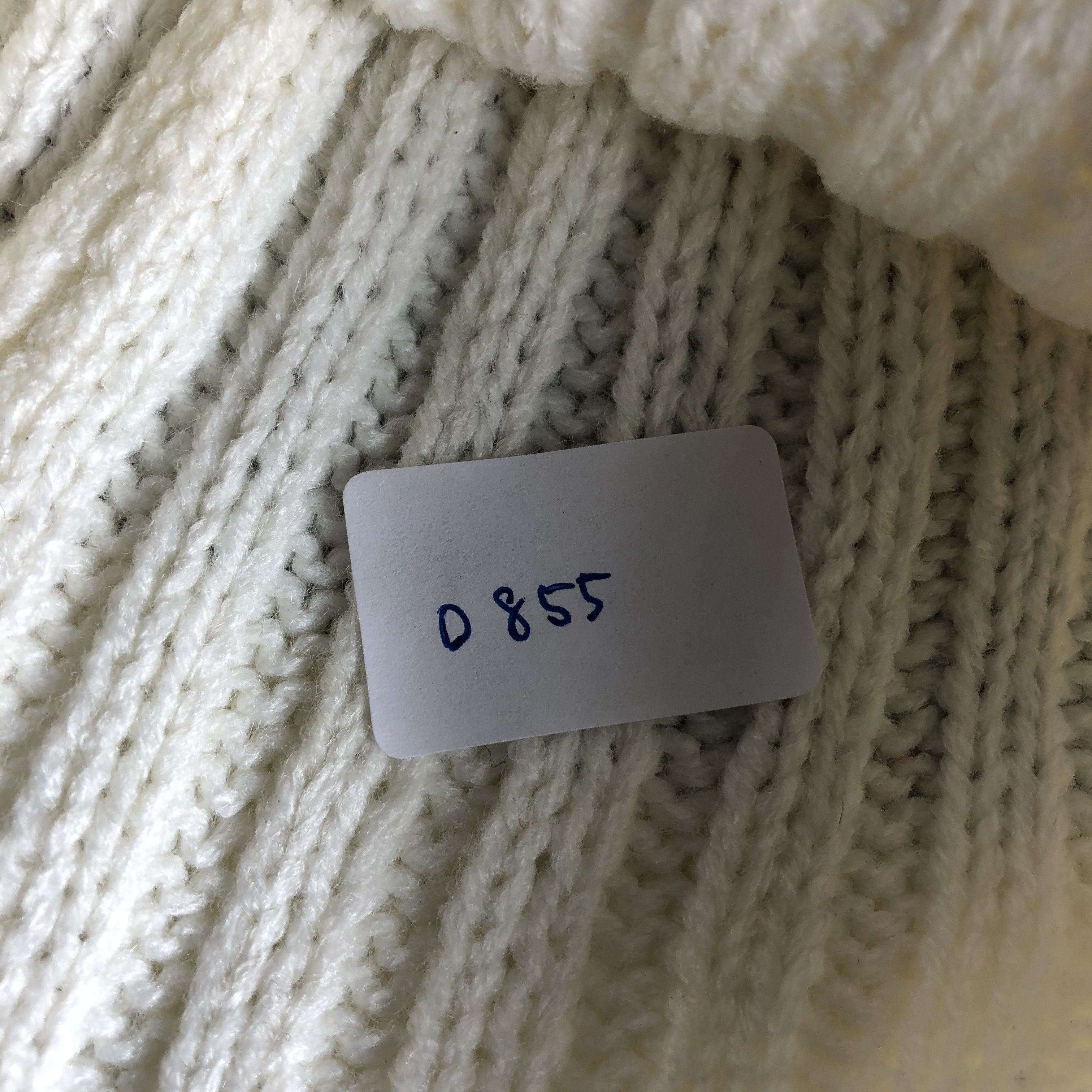 Vintage Vintage White Cream Beanie Snow Hat Snow Cap -D855 Size ONE SIZE - 6 Thumbnail