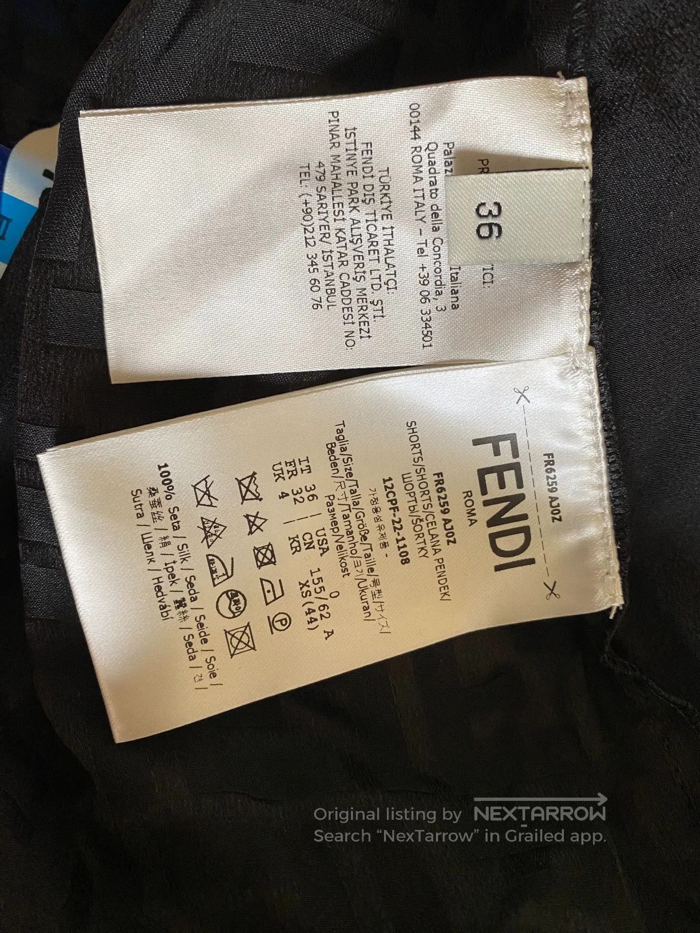 Fendi Fendi Double F Logo Silk Shorts. Size US 34 / EU 50 - 5 Thumbnail