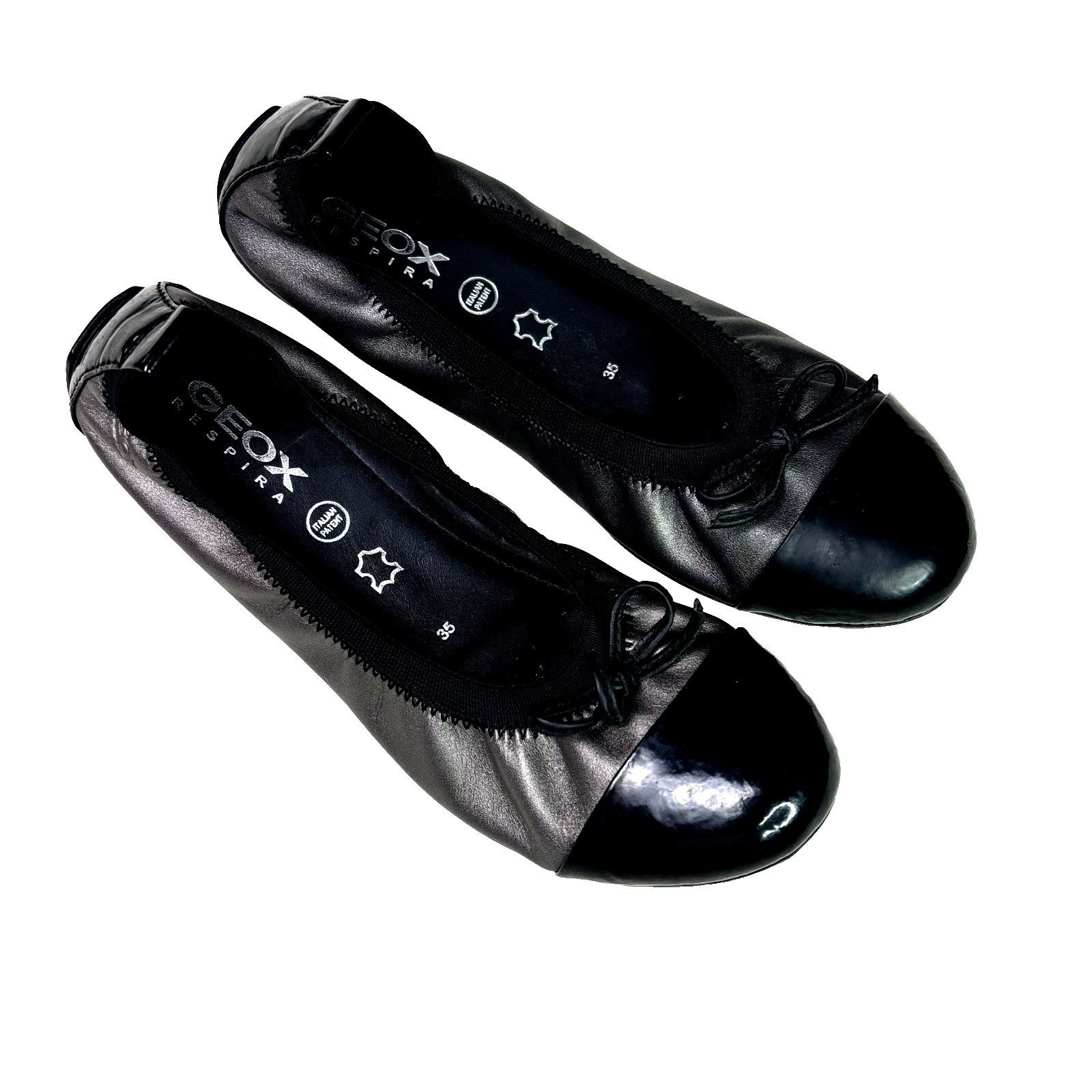 Geox GEOX Ballet Flats NWOT Italian Patent Leather Shoes Women’s Size US 6 / IT 36 - 1 Thumbnail