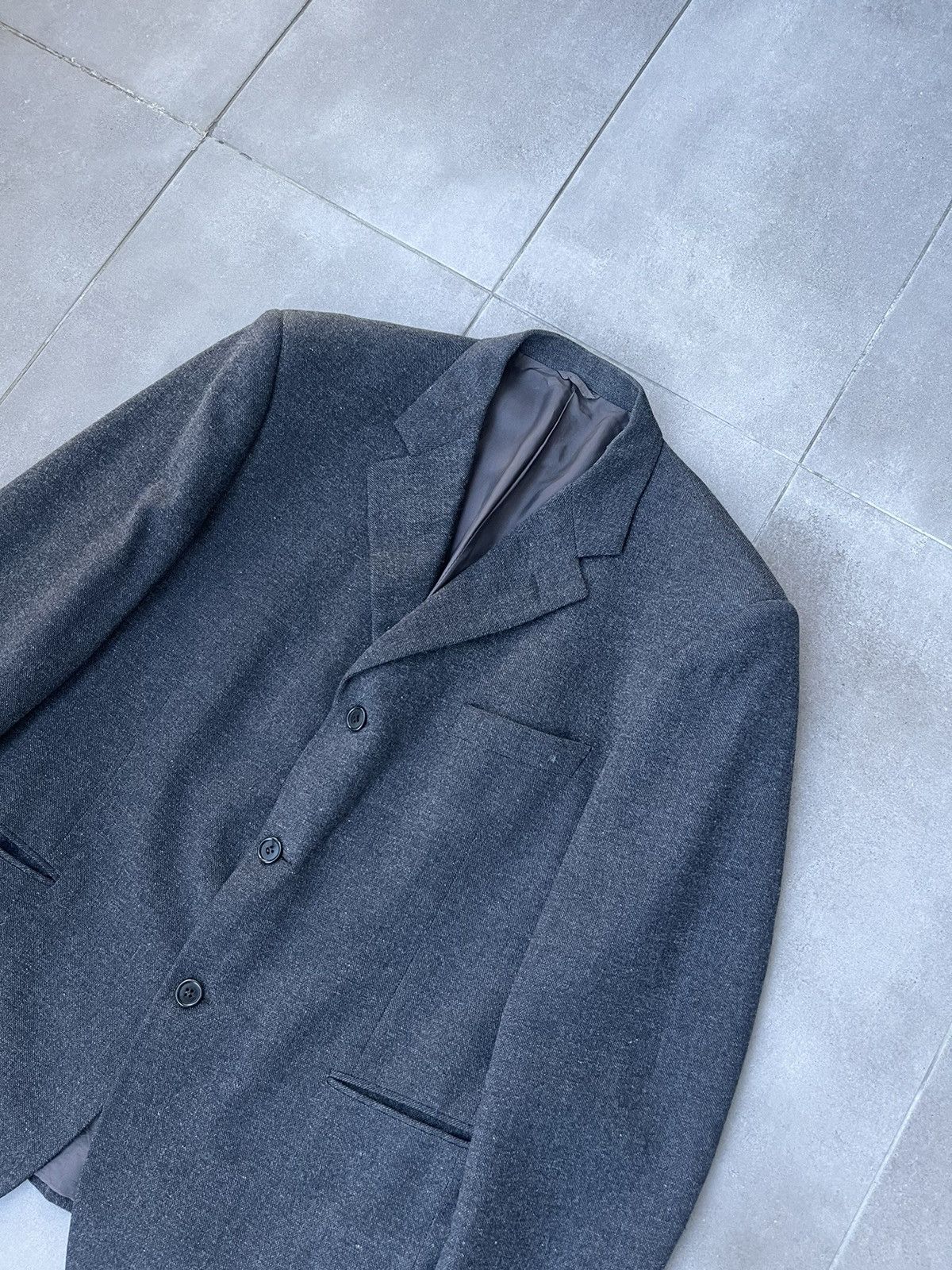 Cerruti 1881 Archive Cerruti 1881 Dark Grey Wool Blazer Size US L / EU 52-54 / 3 - 8 Thumbnail