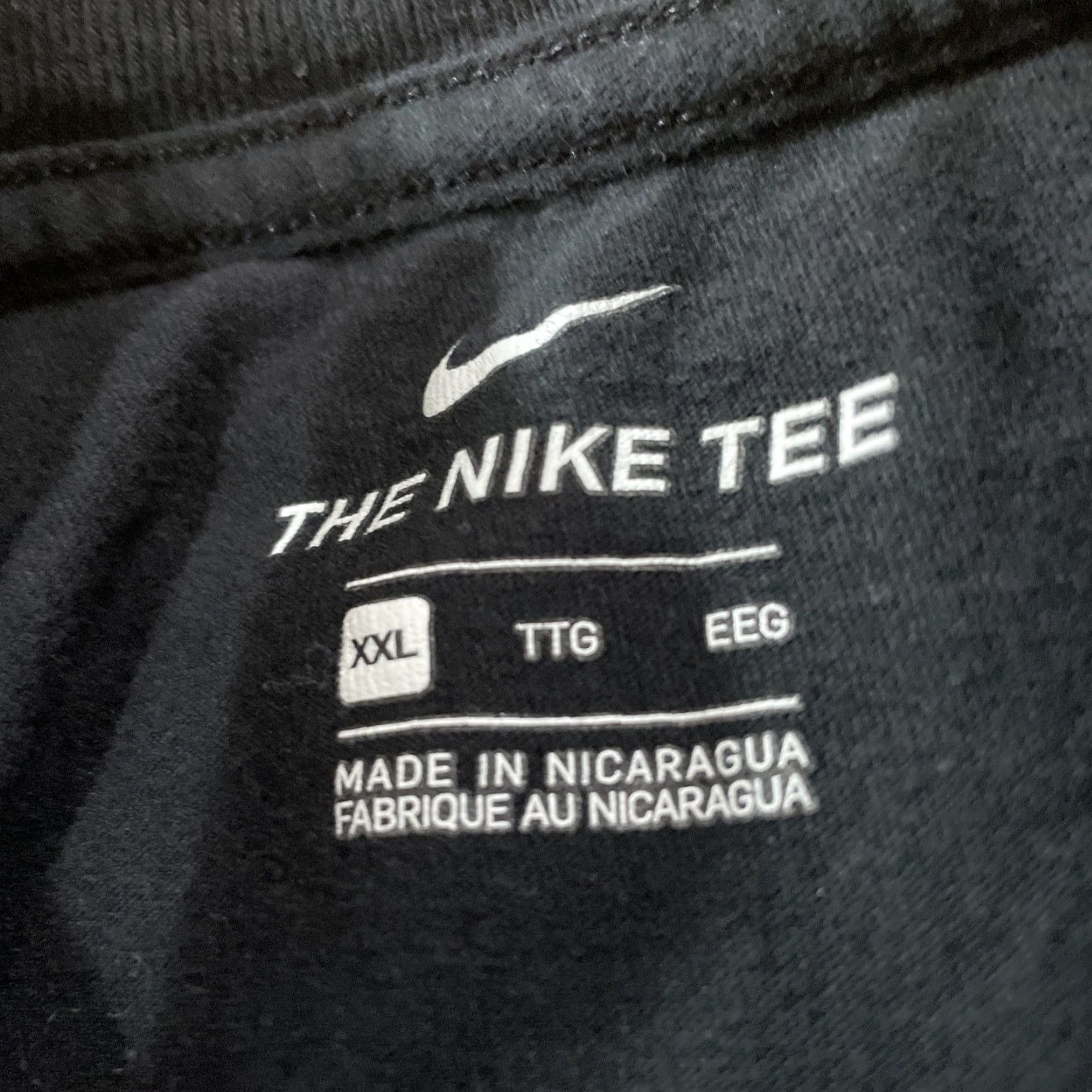 Nike Nike The Nike Tee Mens 2XL Black Just Do It Gym Workout Run Active Knit Crew T-Shirt Nike Logo 90s Sports Long Tail Size US XXL / EU 58 / 5 - 6 Thumbnail