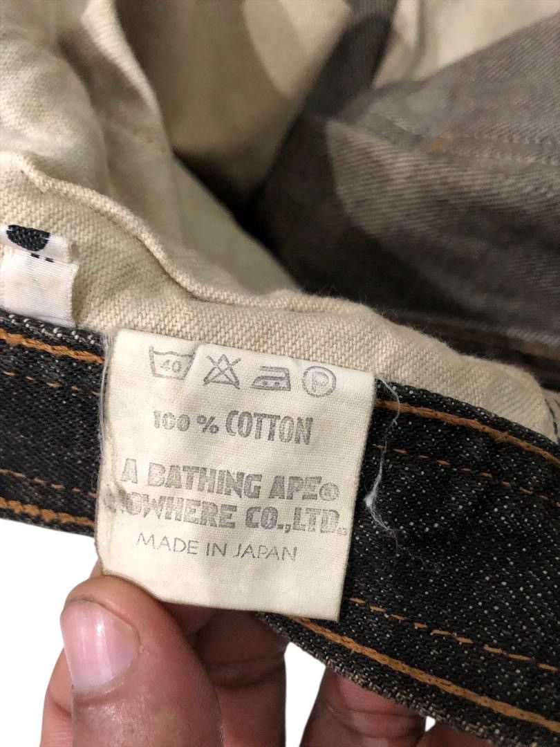 Japanese Brand Vintage Bathing Apes Distressed Denim Size US 29 - 12 Thumbnail