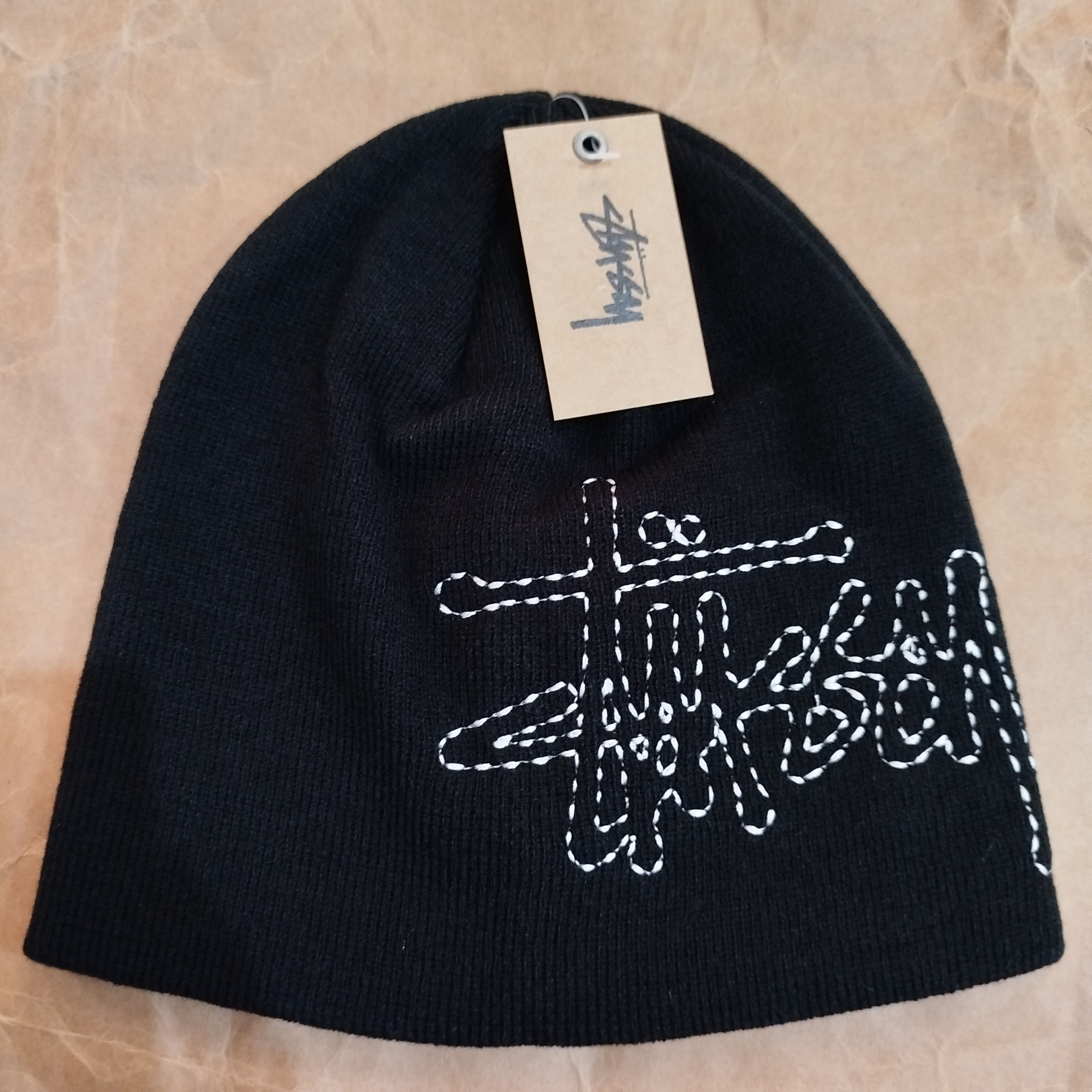 帽子 STUSSY Skullcap Basic Logo Stitch stussy Stussy - GREEN EXPOSED STITCH SKULLCAP – LE LABO STORE
