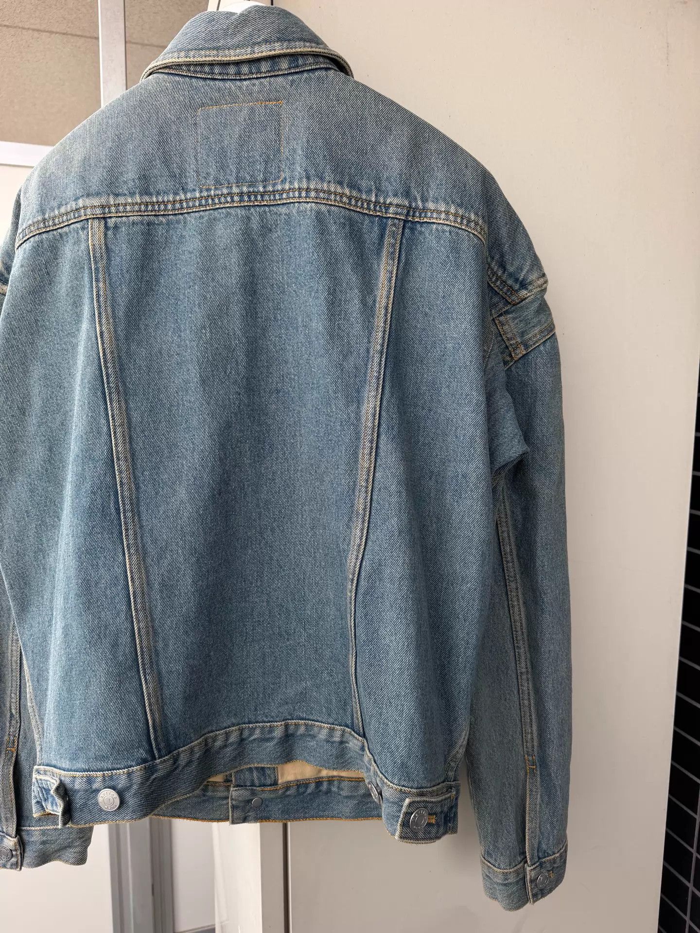 Martine Rose Martine Rose 20ss Popeye Denim Jacket w/ Shoulder Pads S Size US S / EU 44-46 / 1 - 7 Thumbnail