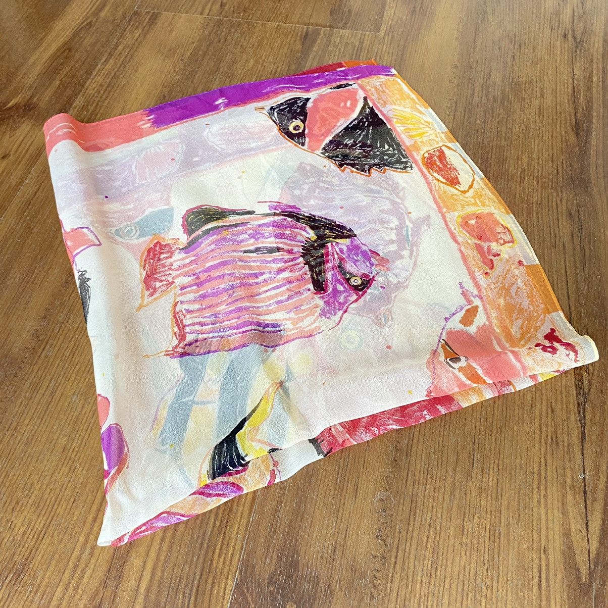 Designer × Japanese Brand Fish multicolor printed handkerchief Size ONE SIZE - 6 Thumbnail
