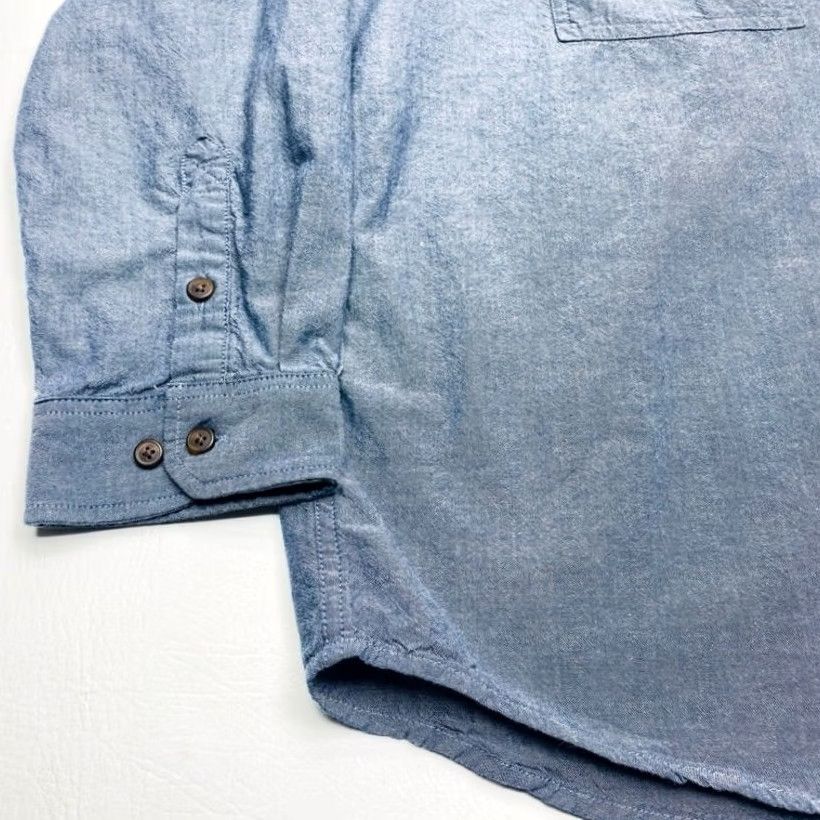 Carhartt Carhartt Shirt Mens XL Blue Chambray Midweight Button-Up Loose Fit Chest Pockets 8034 Size US XL / EU 56 / 4 - 3 Thumbnail