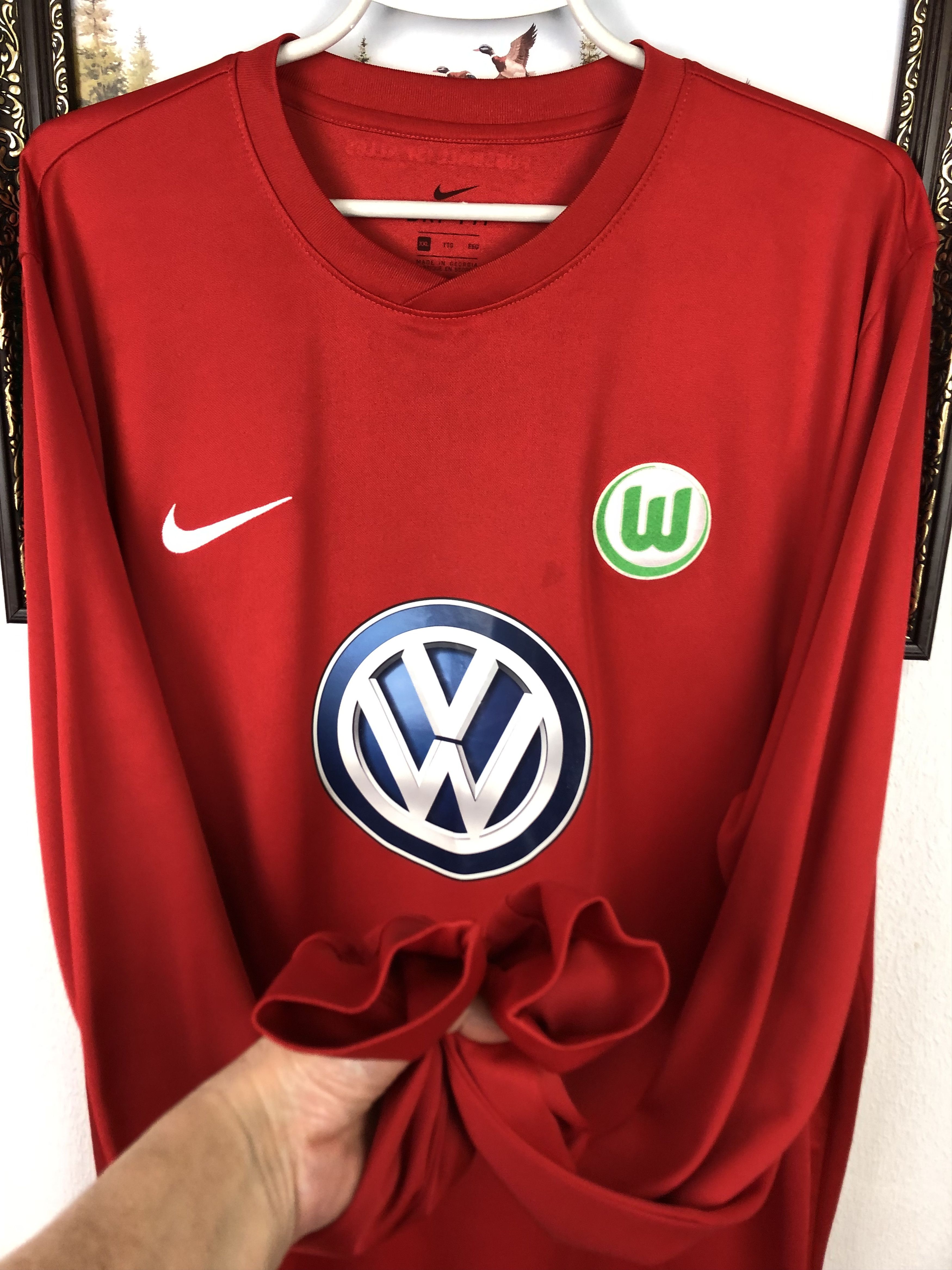 Nike VfL Wolfsburg Goalkeeper football shirt 2016 Soccer Nike Size US XXL / EU 58 / 5 - 8 Thumbnail
