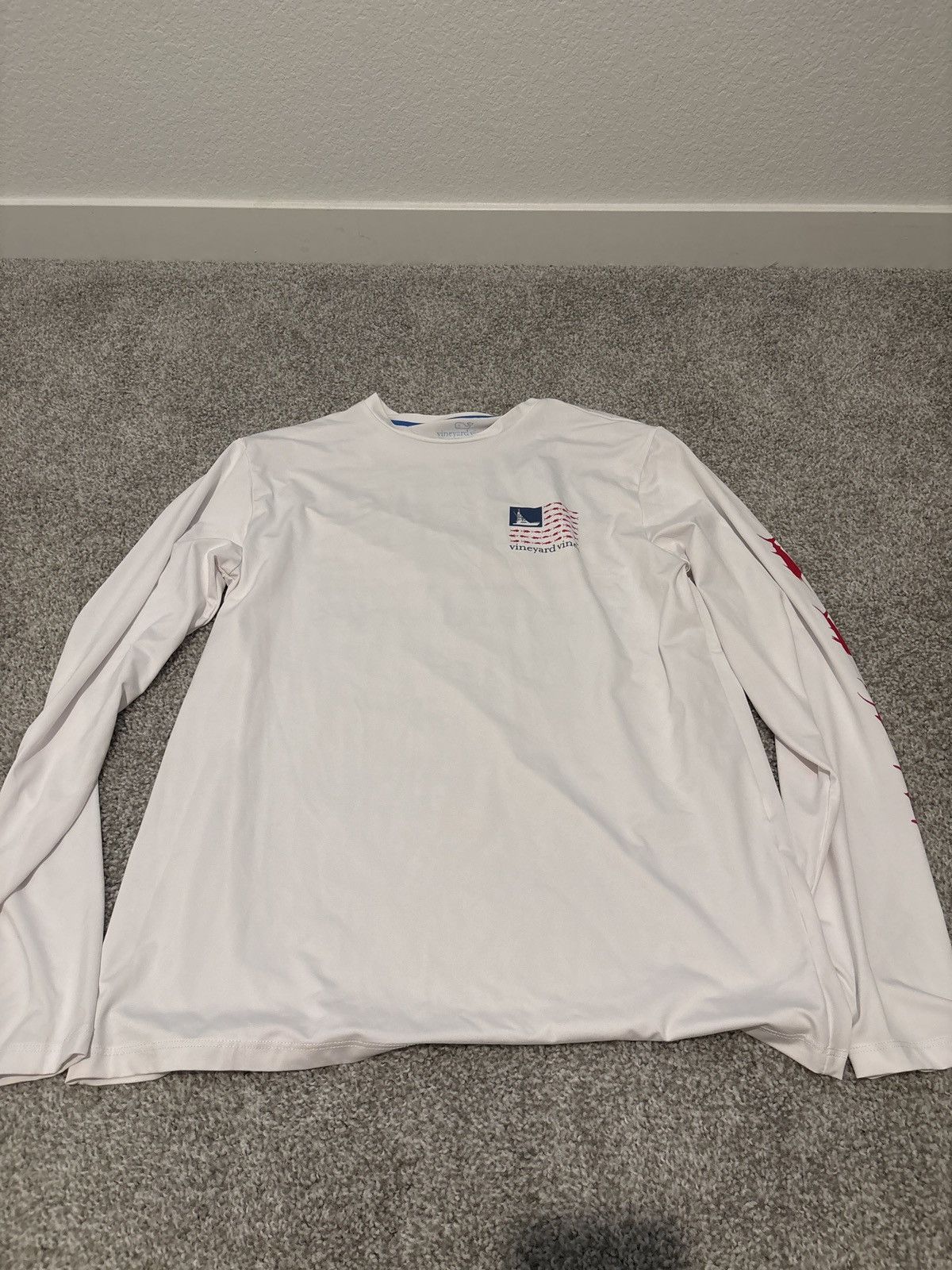 Vineyard Vines Vineyard Vines White Long Sleeve Performance Size Small Size US S / EU 44-46 / 1 - 1 Thumbnail