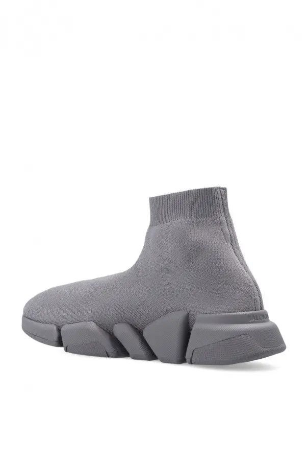 Balenciaga o1bcso1str1224 Speed 2.0 Recycled Knit Sneakers Dark Grey Size US 8 / IT 38 - 5 Thumbnail