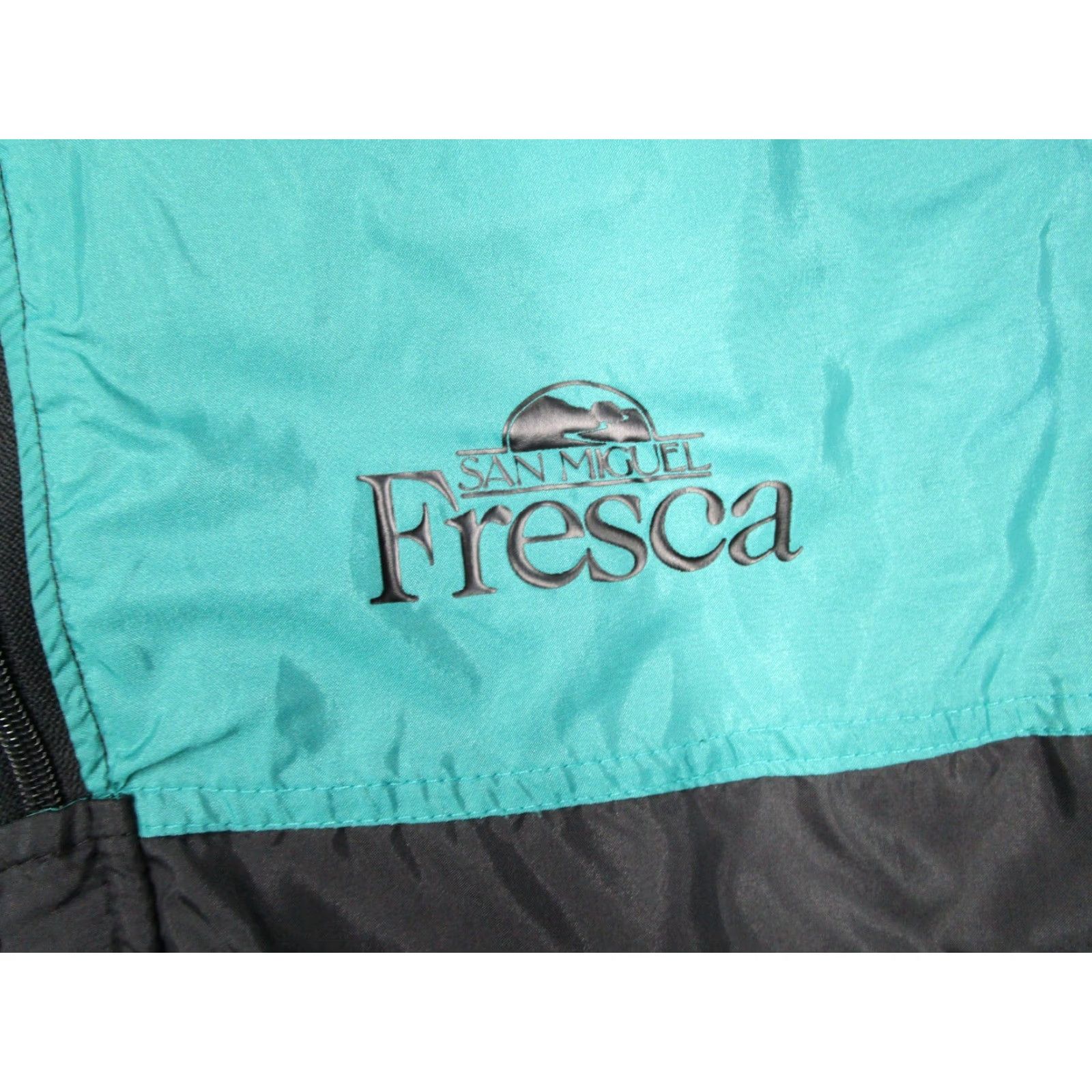 Vintage VINTAGE K-Products Jacket Mens Large Green Full Zip Pockets 90s Logo San Miguel Fresca Beer Bomber Jacket - Nylon Lined Size US L / EU 52-54 / 3 - 5 Thumbnail