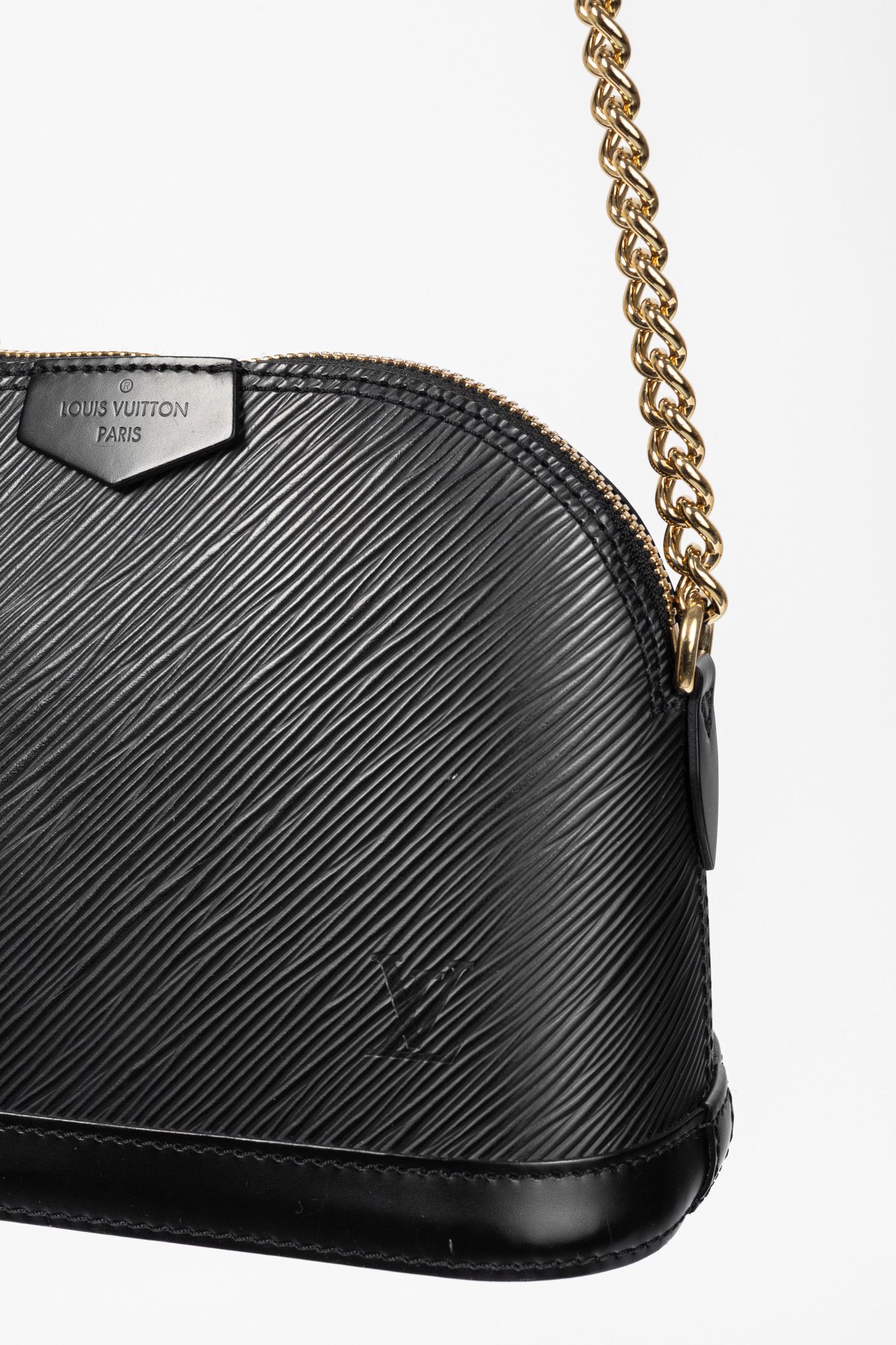 Louis Vuitton Louis Vuitton Alma Mini Noir Epi Chain-Strap Shoulder Bag Size ONE SIZE - 7 Thumbnail