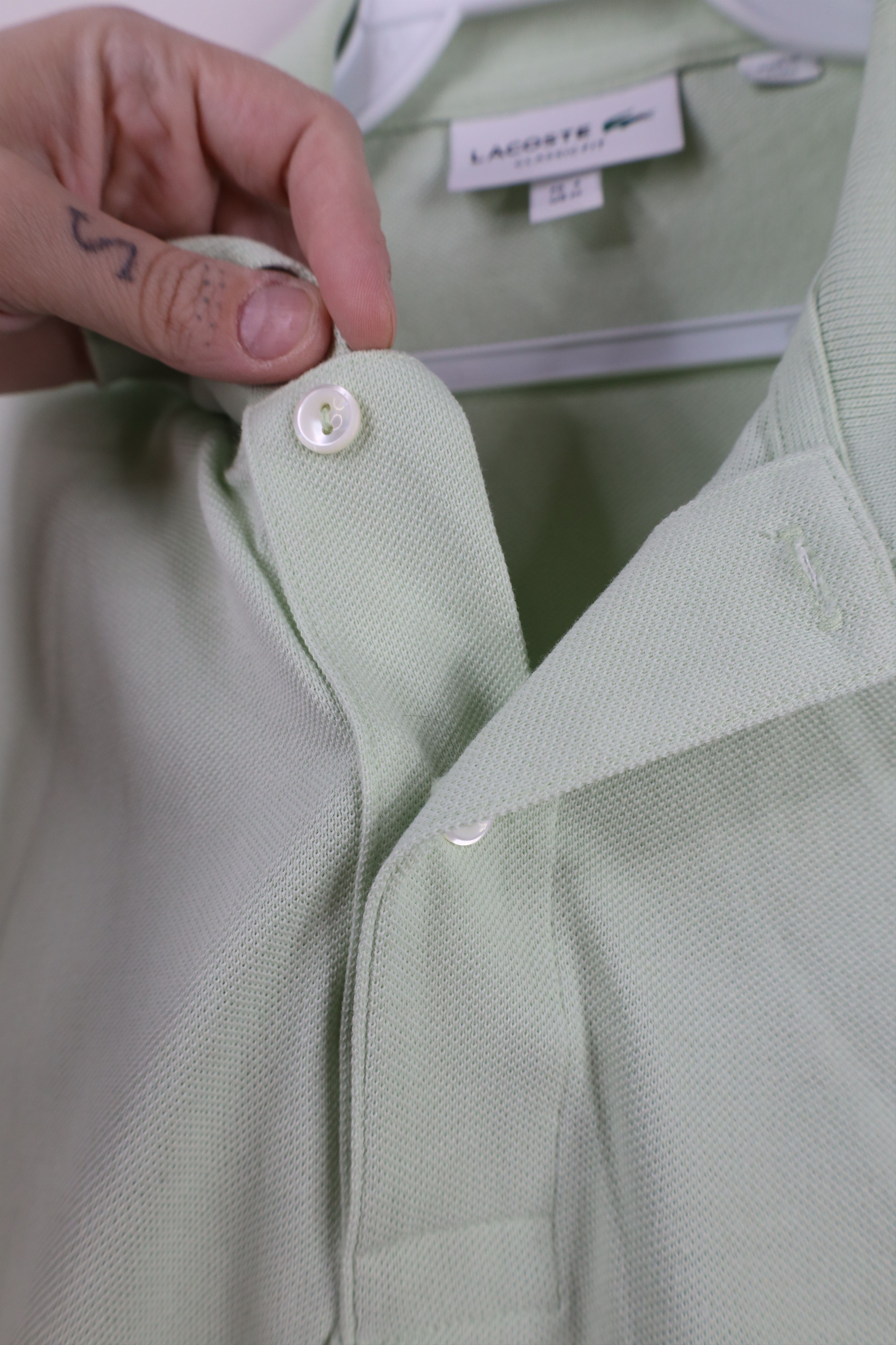 Lacoste × Vintage Lacoste Classic Fit Croc Logo Pique Cotton Polo Shirt Green Size US M / EU 48-50 / 2 - 5 Thumbnail