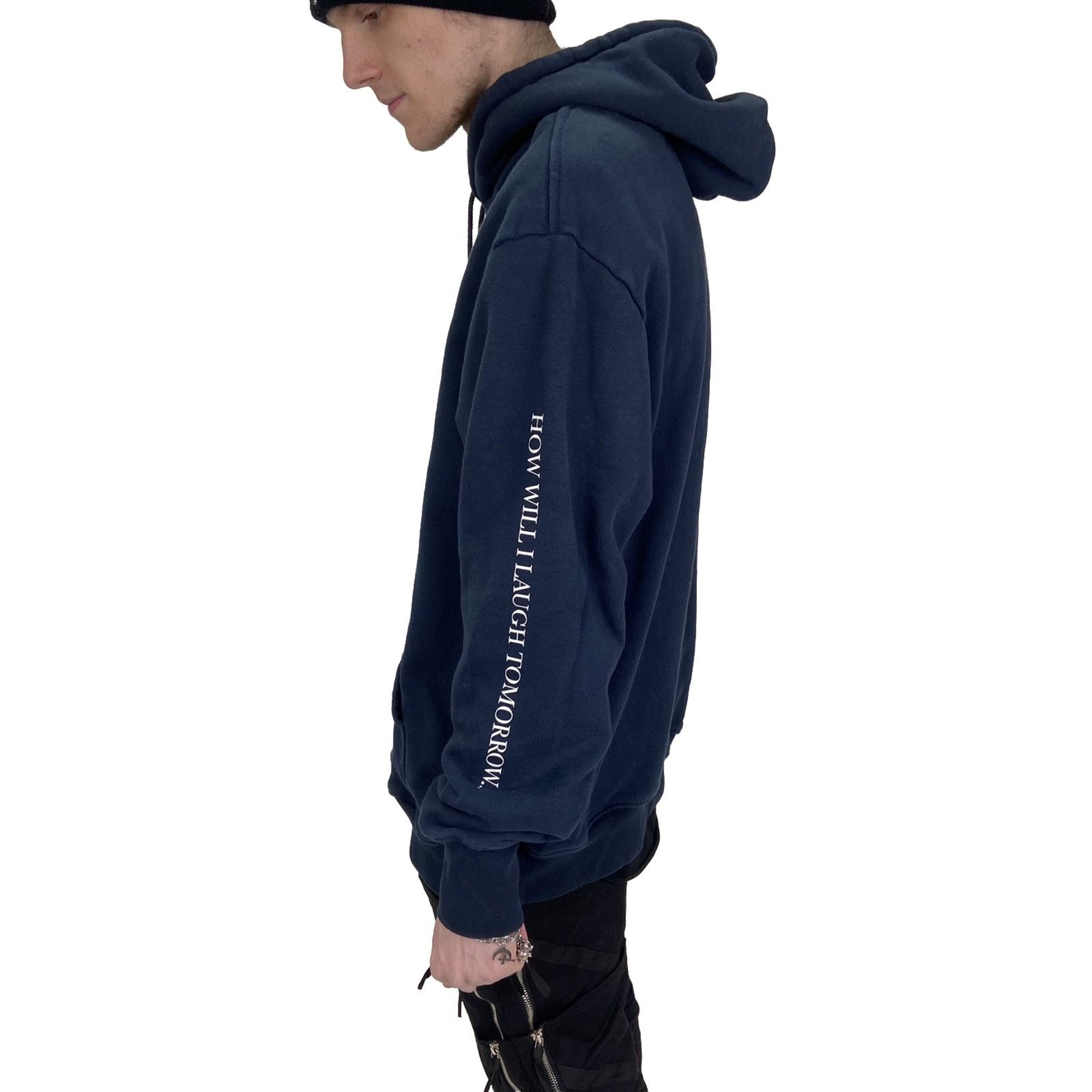 Born X Raised Born X Raised Navy Blue Gold 2017 Hoodie Sweater Size Medium Size US M / EU 48-50 / 2 - 2 Thumbnail