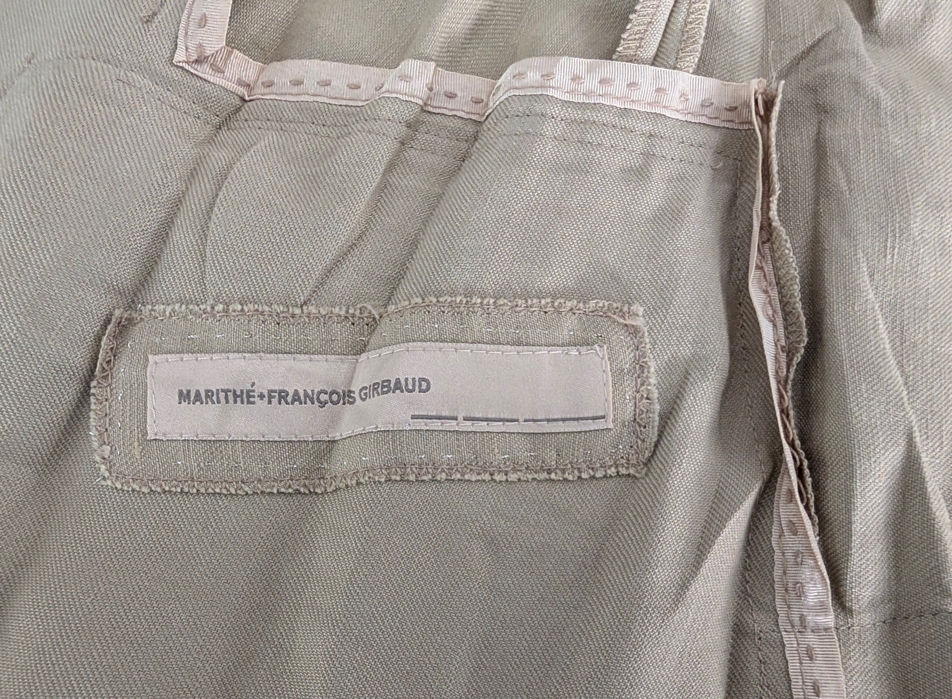 Marithe + Francois Girbaud Marithe & Francois Girbaud Tan Crinkled Womens Blazer Size XL / US 12-14 / IT 48-50 - 8 Thumbnail