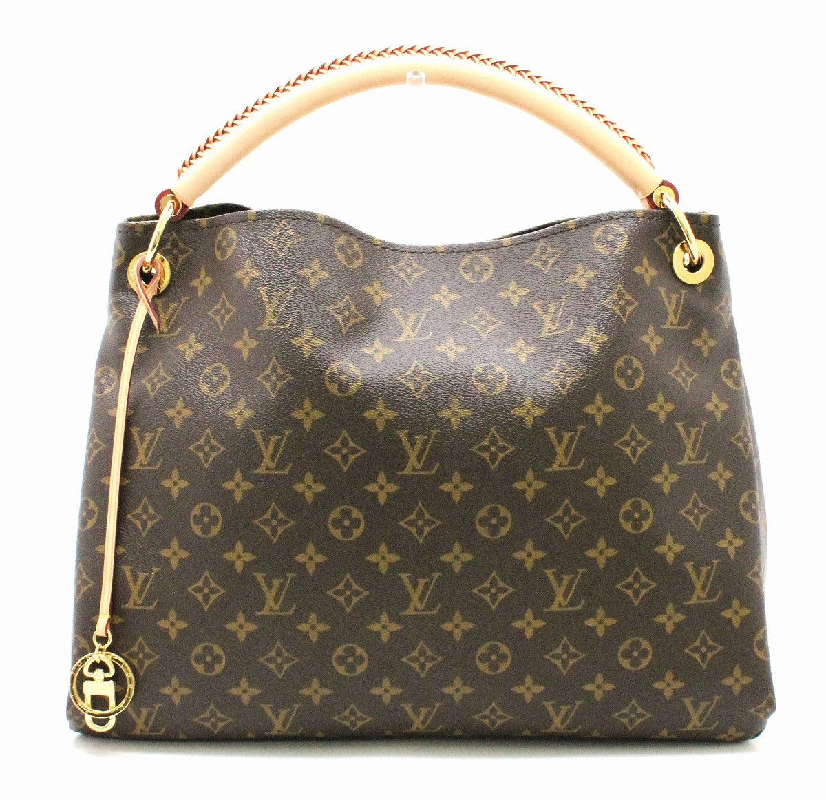 image of Louis Vuitton Monogram Artsy Mm Tote One Shoulder Bag in Brown, Women's
