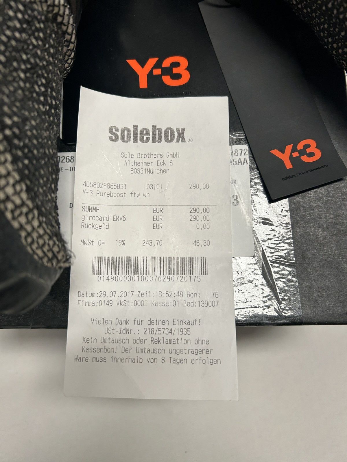 Y-3 2017 Pureboost Spiked Size US 8.5 / EU 41-42 - 5 Thumbnail