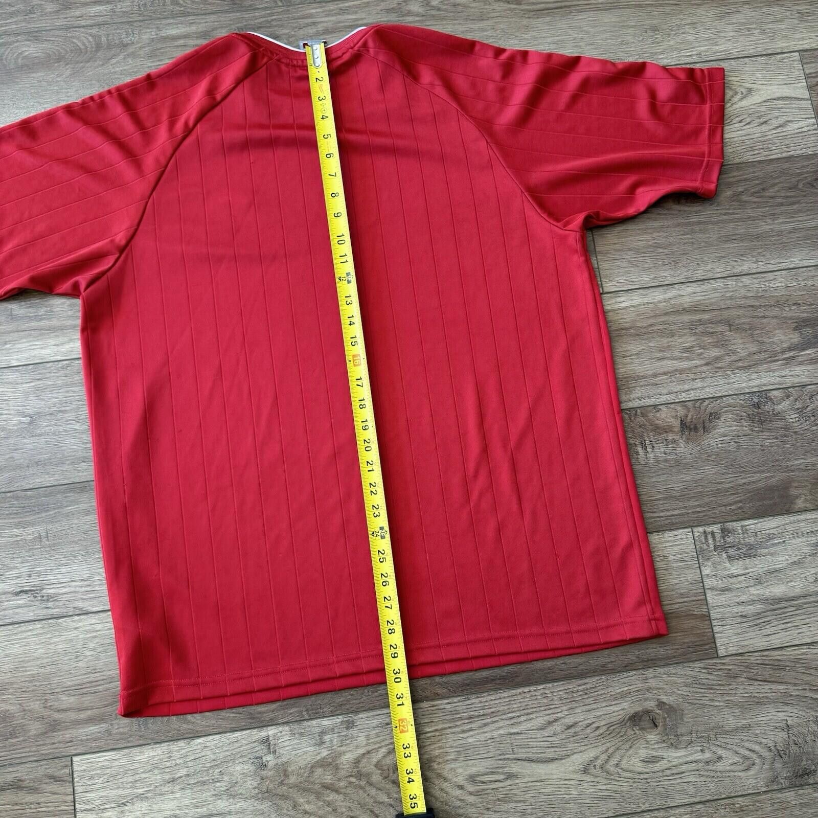 Nike Vintage Y2K Nike Red Active Shirt Silver Tag Size L Soccer Size US L / EU 52-54 / 3 - 7 Thumbnail