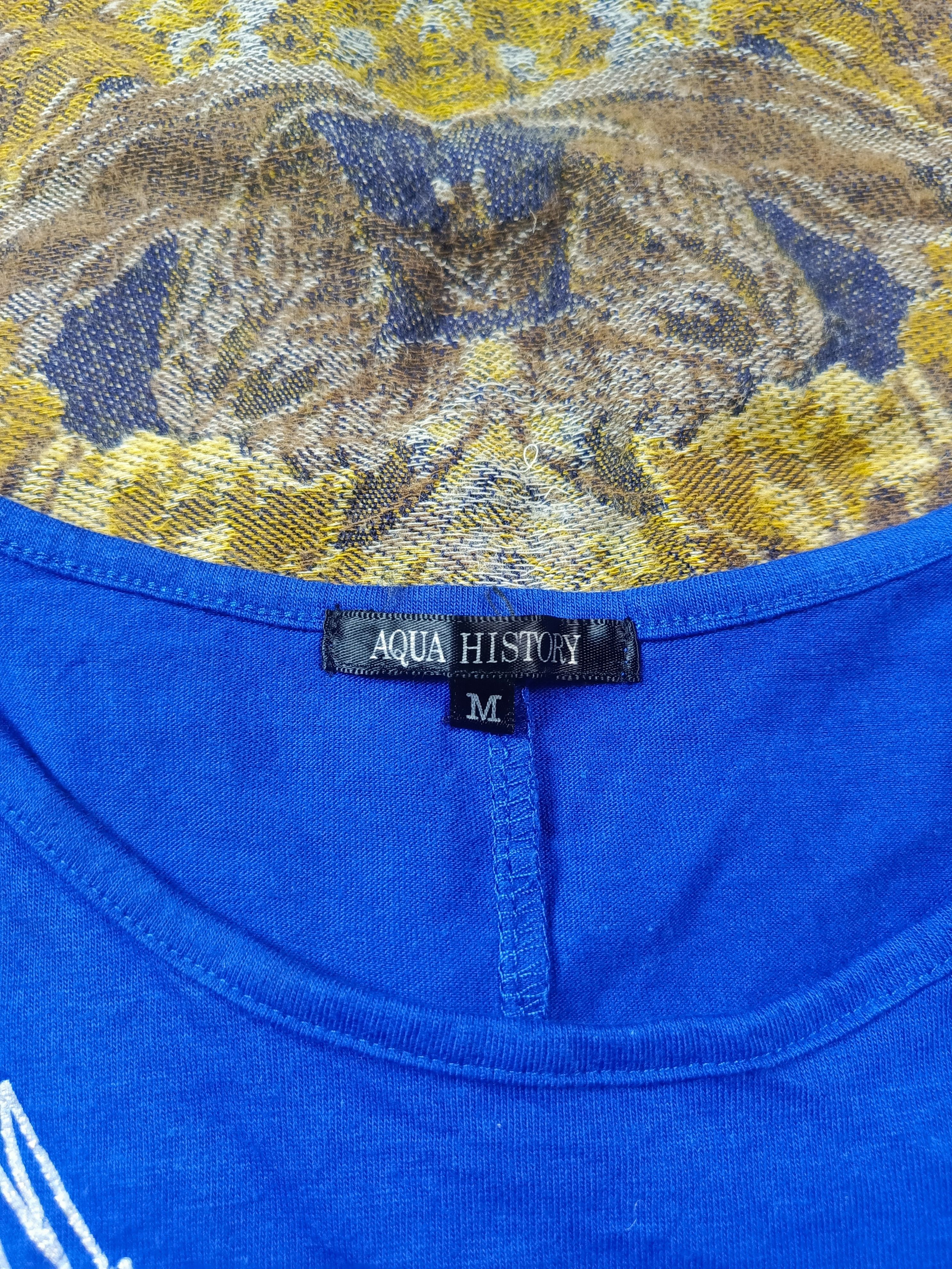 Japanese Brand Aqua History Skull & Wings Print Shirt – Edgy Street Vibes Size M / US 6-8 / IT 42-44 - 5 Thumbnail