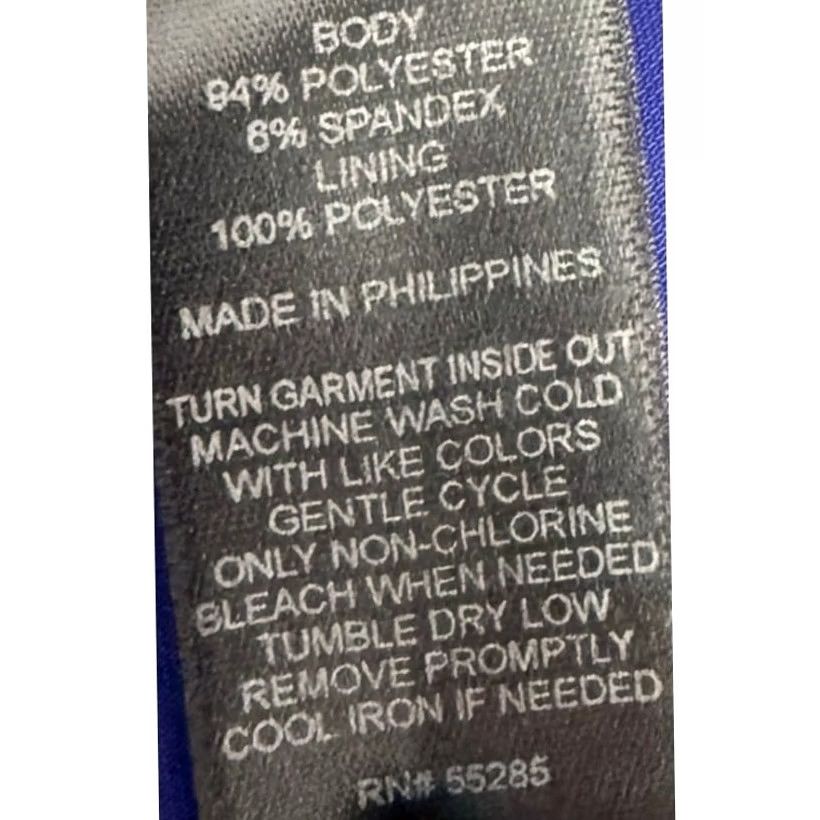 Express Express Blue Solid Knit One Shoulder Dress Short Sleeveless Women Size XS Size 26" / US 2 / IT 38 - 7 Thumbnail