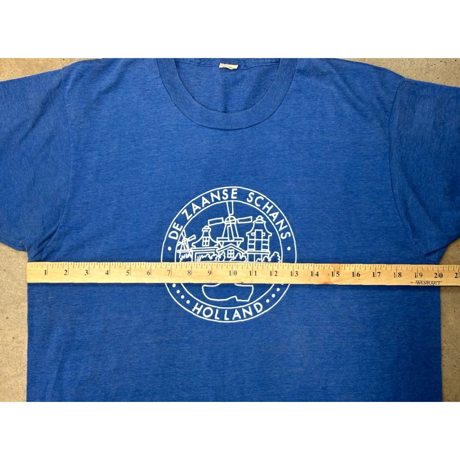 Vintage VINTAGE Screen Stars 80s Graphic T-Shirt XL Blue Single Stitch Mens Made in USA Size US XL / EU 56 / 4 - 6 Thumbnail