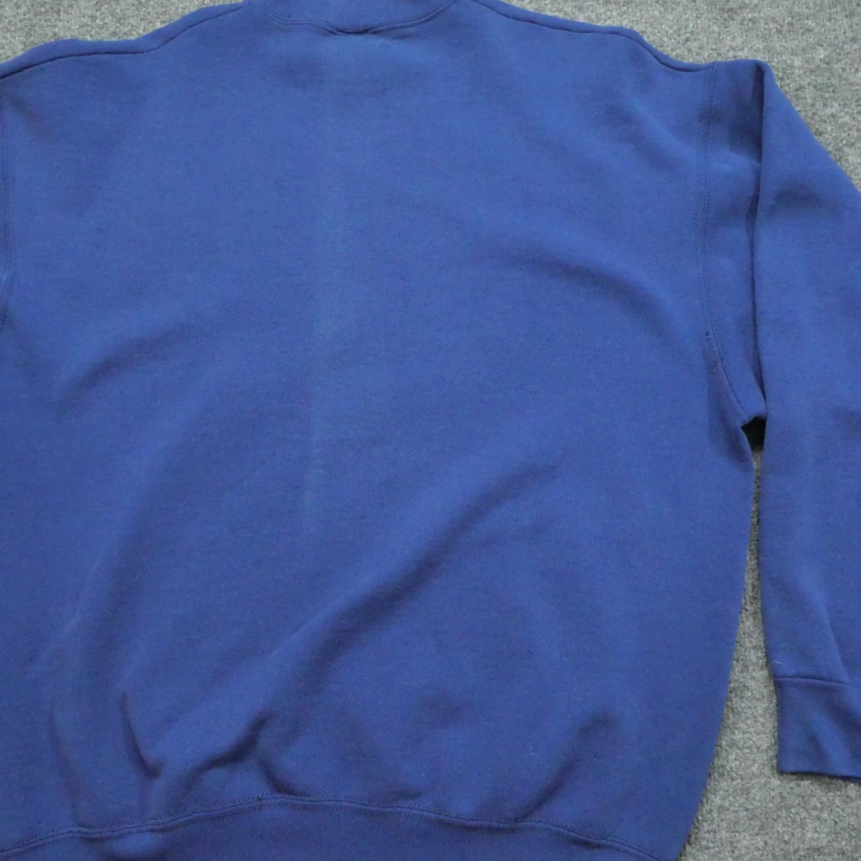 Vintage VINTAGE Sweatshirt Mens XL Blue Pullover 90s Cotton Fleece Logo Crew Neck Regular 7/10 Brand Vintage Size US XL / EU 56 / 4 - 6 Thumbnail